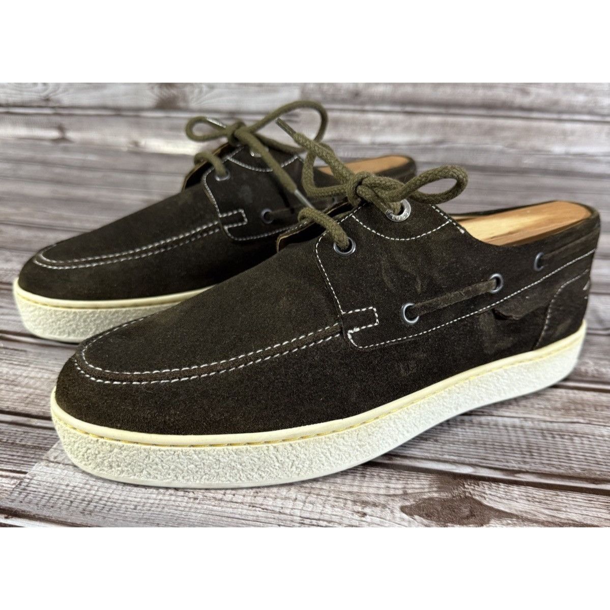 John Lobb JOHN LOBB Suede PIER BOAT Shoes Size 6 UK 7 US 40 EU Color G Size US 7 / EU 40 - 1 Thumbnail