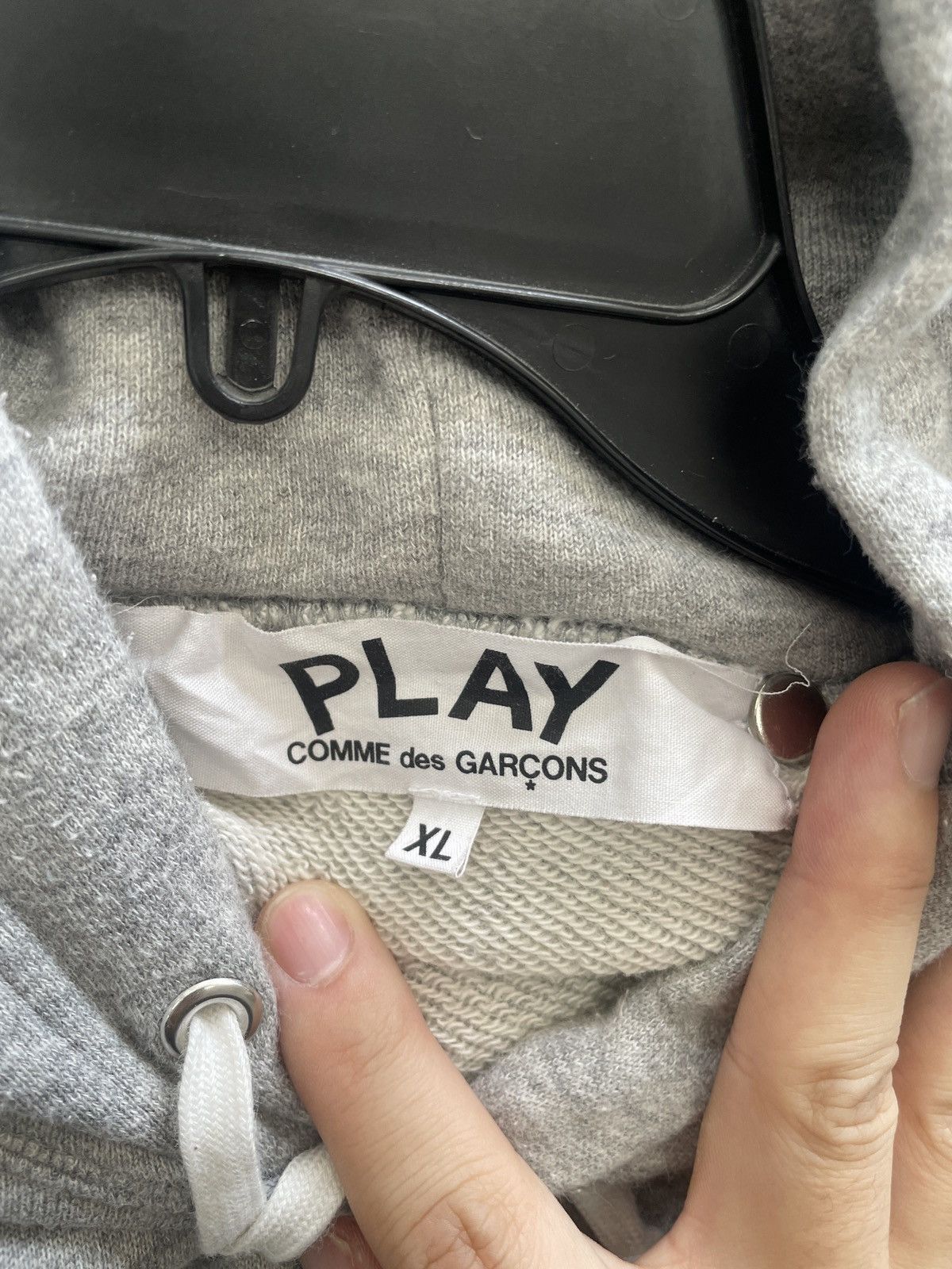 Comme des Garcons × Nike COMME DES GARCONS PLAY NIKE HOODIE L GRAY Size US L / EU 52-54 / 3 - 6 Thumbnail