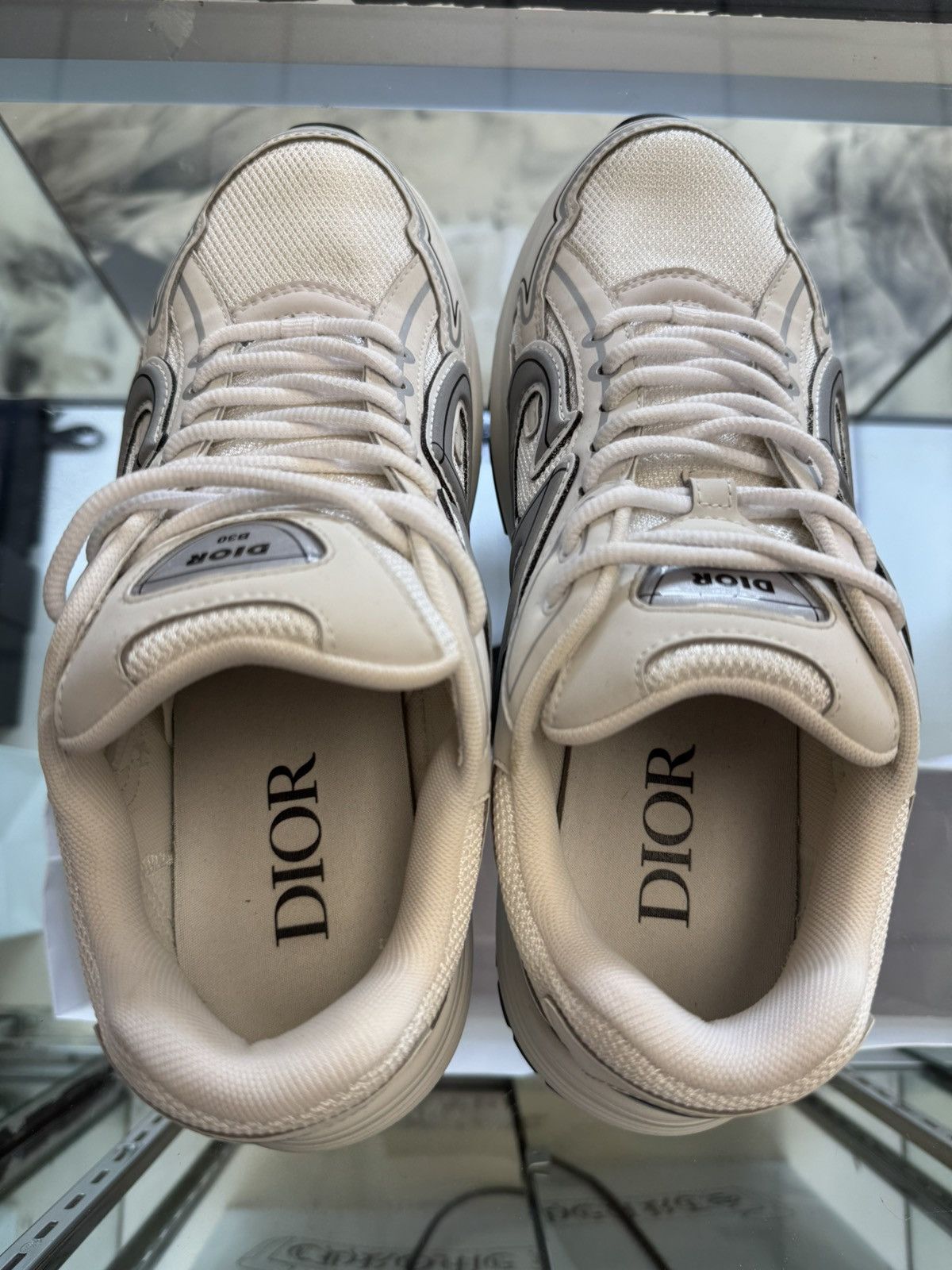 Dior Dior B30 White/Silver Size US 9 / EU 42 - 9 Thumbnail