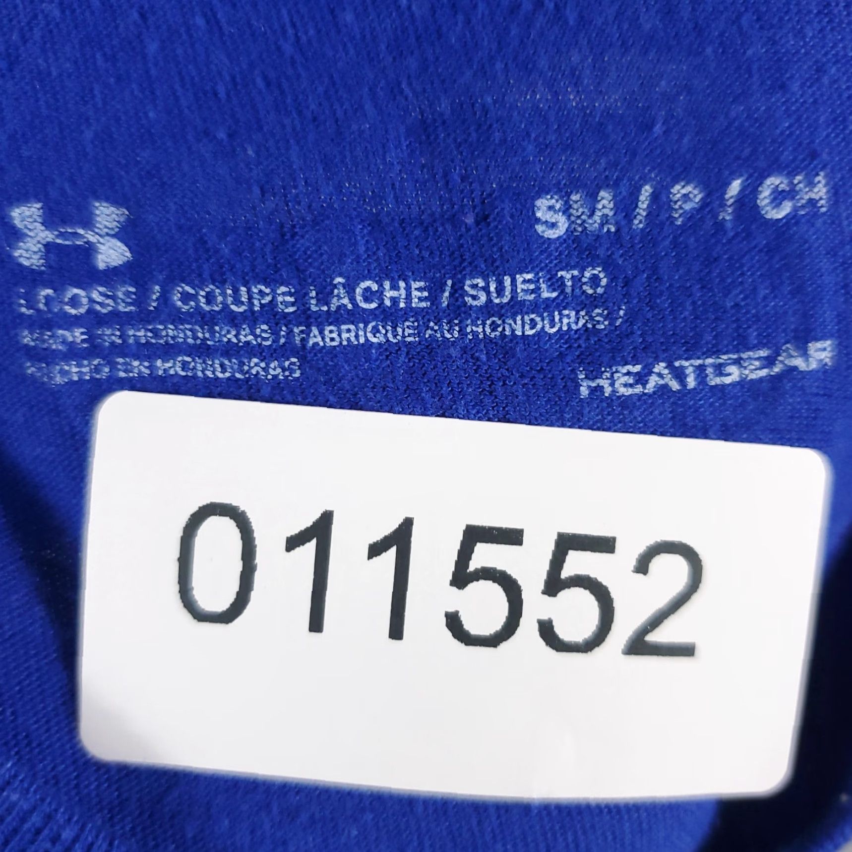 Under Armour Under Armour HeatGear Shirt Mens Small Blue Crew Neck Short Sleeve All Seasons Size US S / EU 44-46 / 1 - 7 Thumbnail