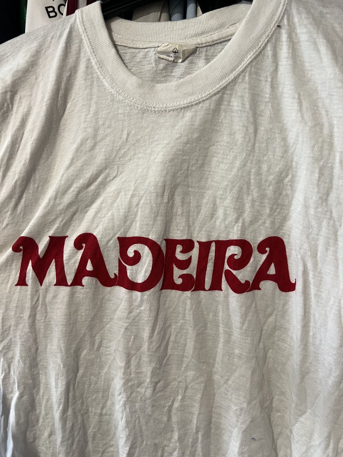 Vintage 1980s VINTAGE MADEIRA PORTUGAL NATIONAL CITY BAND T SHIRT Size US L / EU 52-54 / 3 - 3 Thumbnail