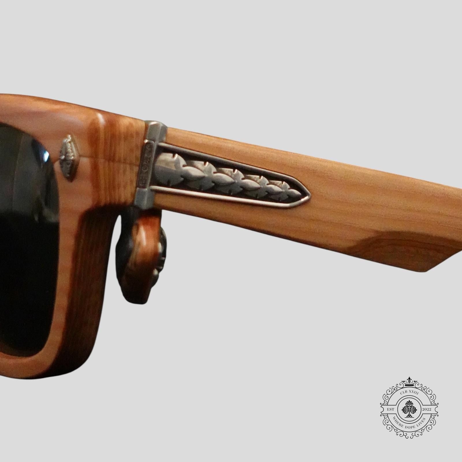 Chrome Hearts Chrome Hearts Lilith Glasses in Wood/Silver Size ONE SIZE - 4 Thumbnail