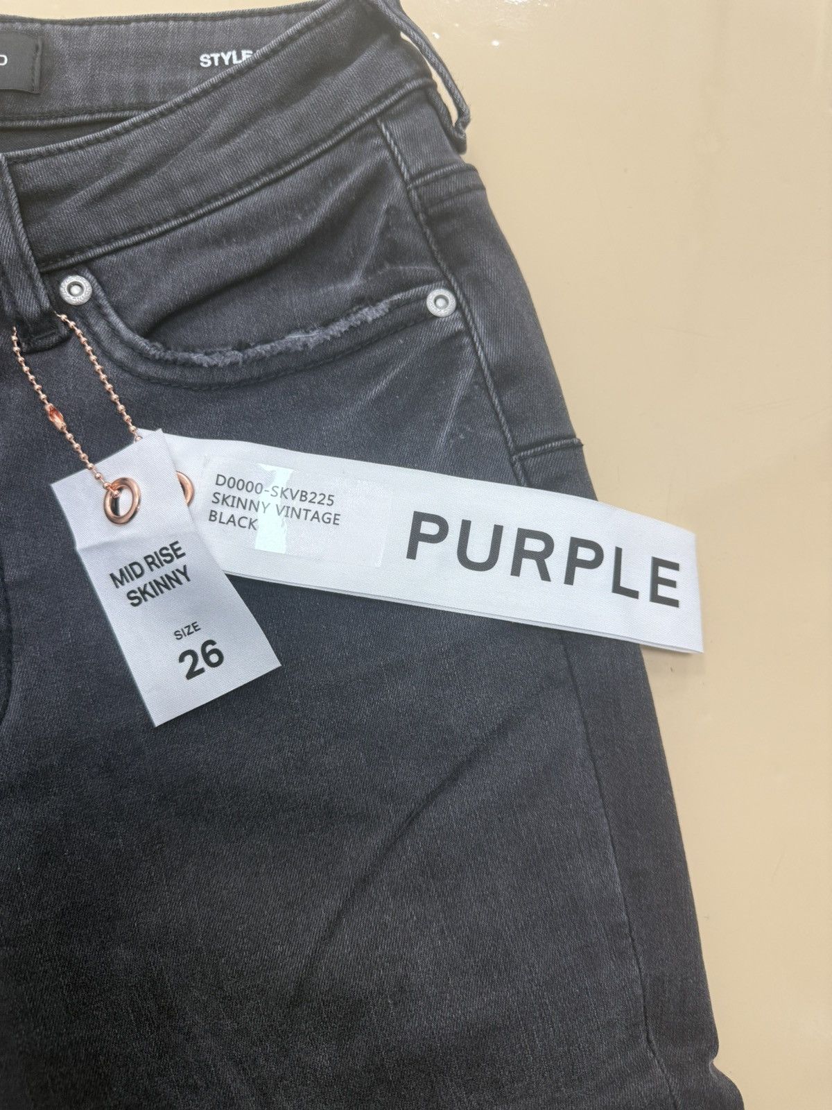 Other Purple Brand Skinny Vintage Black Size 26" / US 2 / IT 38 - 2 Thumbnail