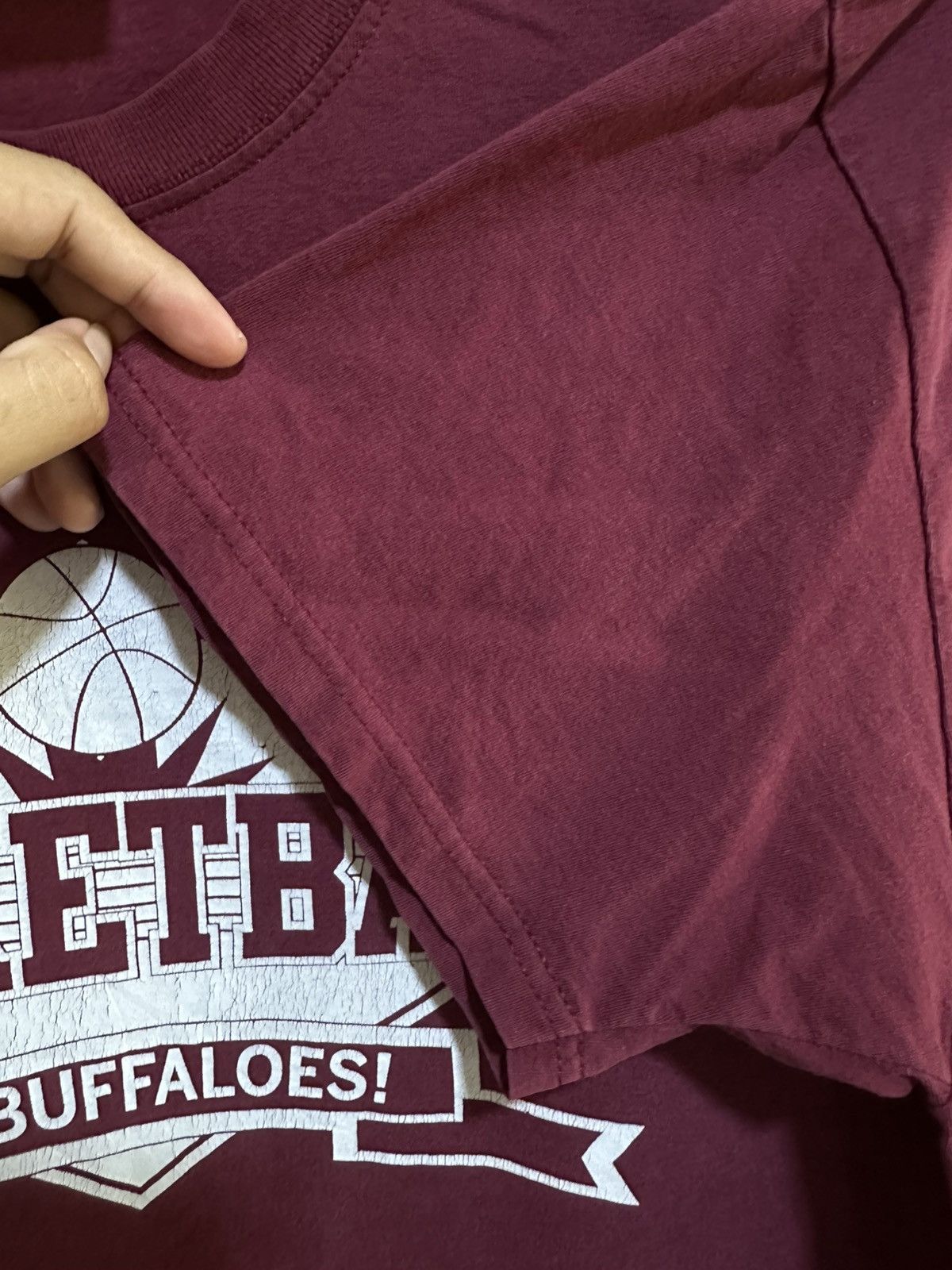 NBA × Sears × Vintage Vintage BasketBall Go Buffaloes Faded Tee Size US XL / EU 56 / 4 - 4 Thumbnail