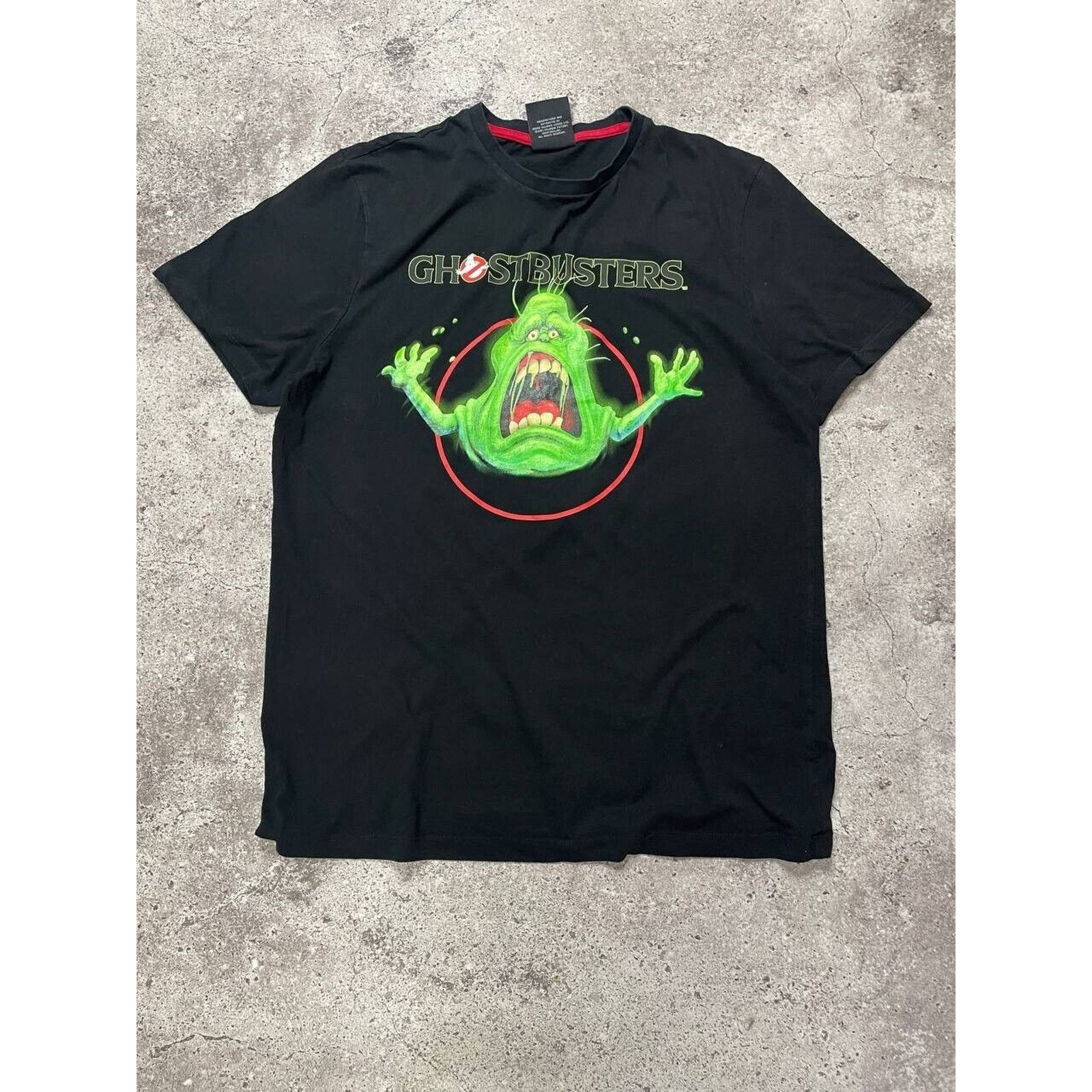 Cartoon Network × Vintage Ghostbusters Slimer T-Shirt L Black Vintage Movie Fan Tee XL Size US XL / EU 56 / 4 - 1 Thumbnail