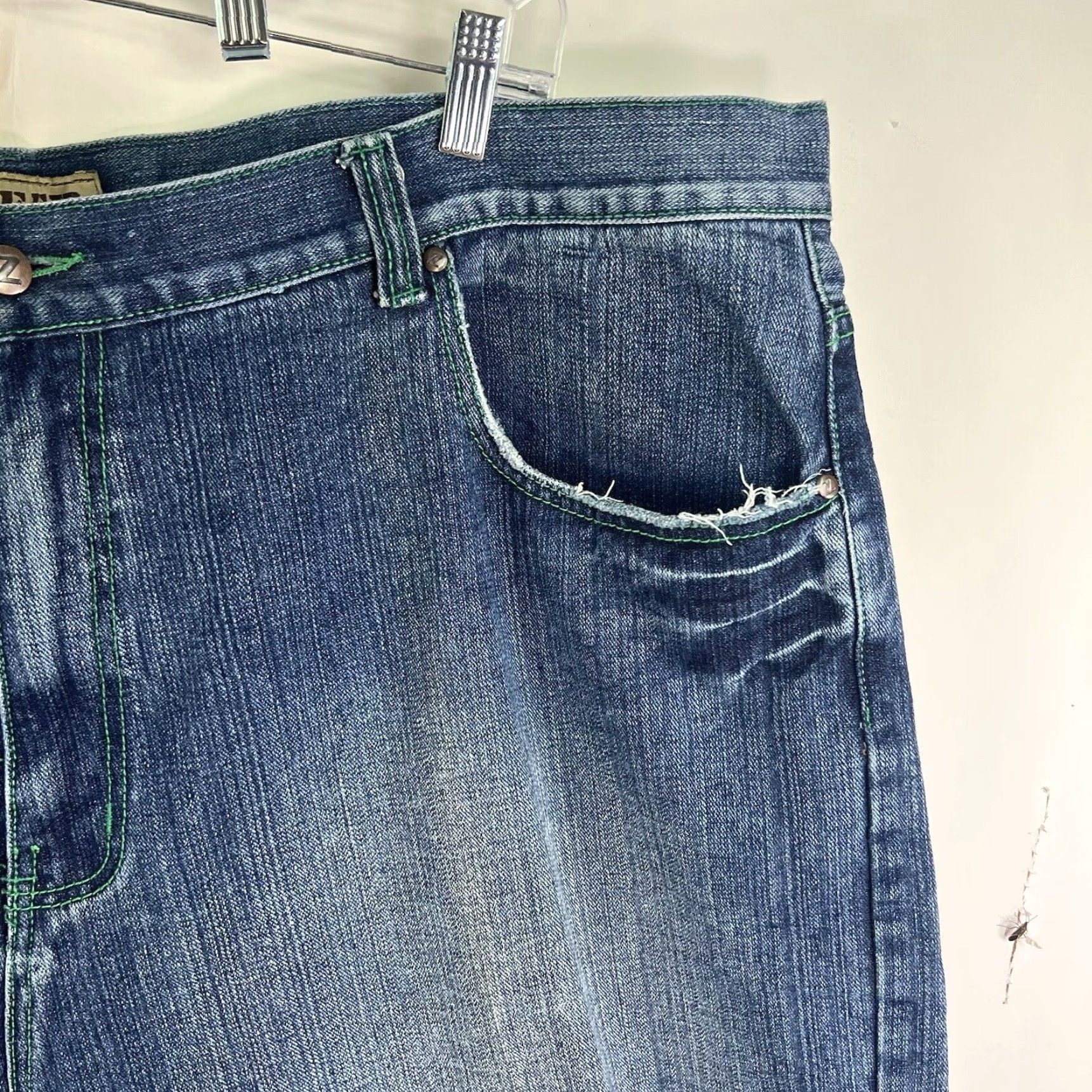 Denime VINTAGE ZEEP Denim Shorts Mens Size 50 Blue Bermuda 90s Grunge Size US 34 / EU 50 - 2 Thumbnail