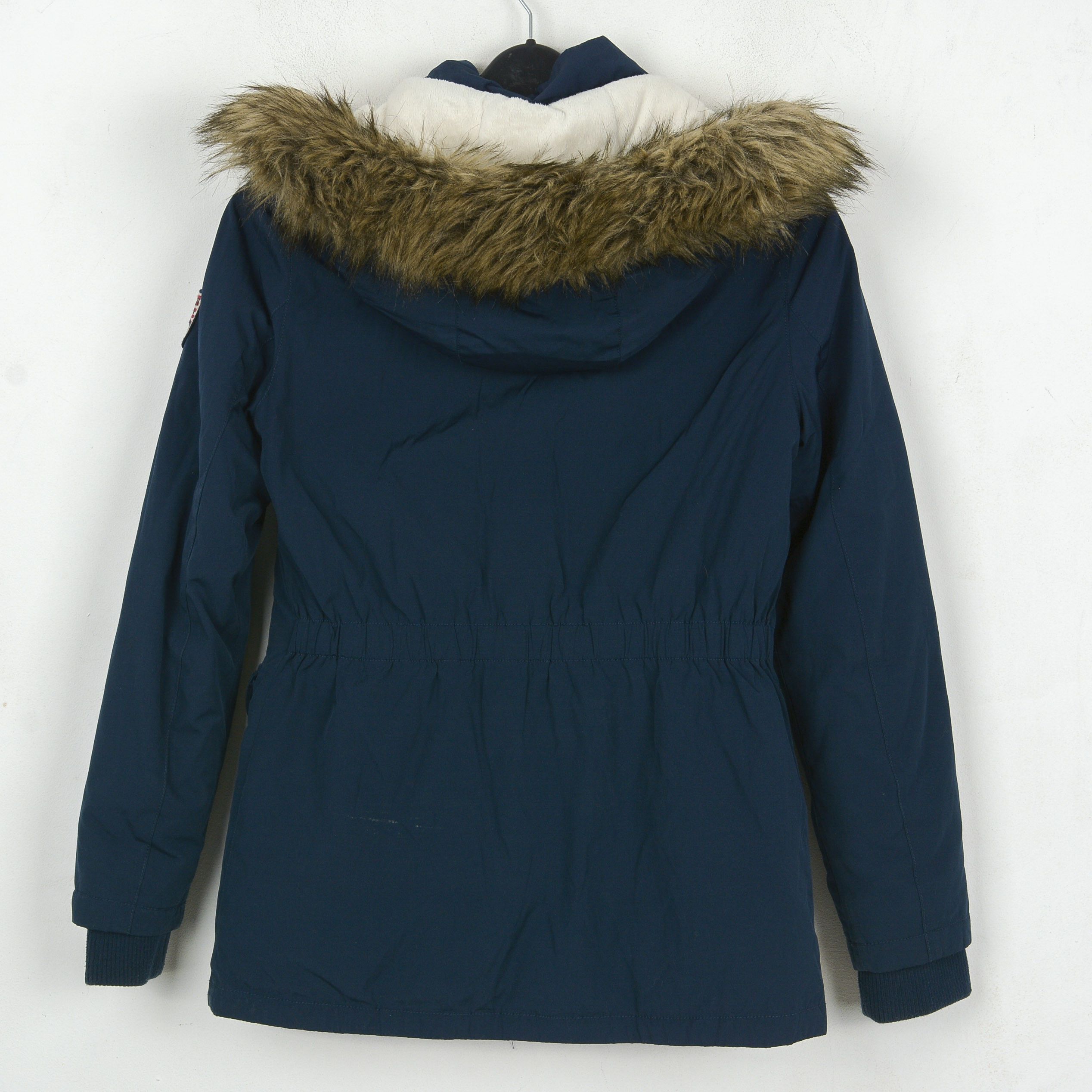 Tommy Hilfiger S Parka Hooded Jacket Insulated Down Feathers Coat Padded Size S / US 4 / IT 40 - 3 Thumbnail