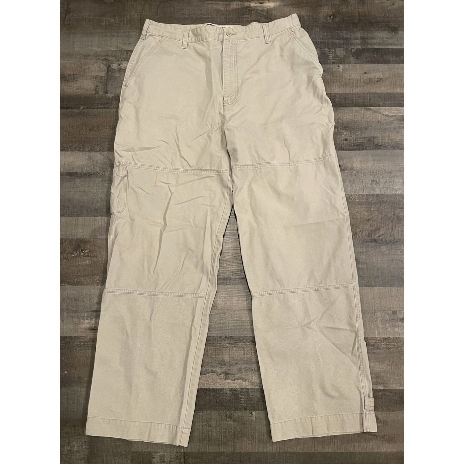 Tommy Hilfiger VINTAGE Tommy Hilfiger Pants Mens 38 Beige Men 38x32 Military Baggy Cargo Y2K Authentic F282 Size US 38 / EU 54 - 6 Thumbnail