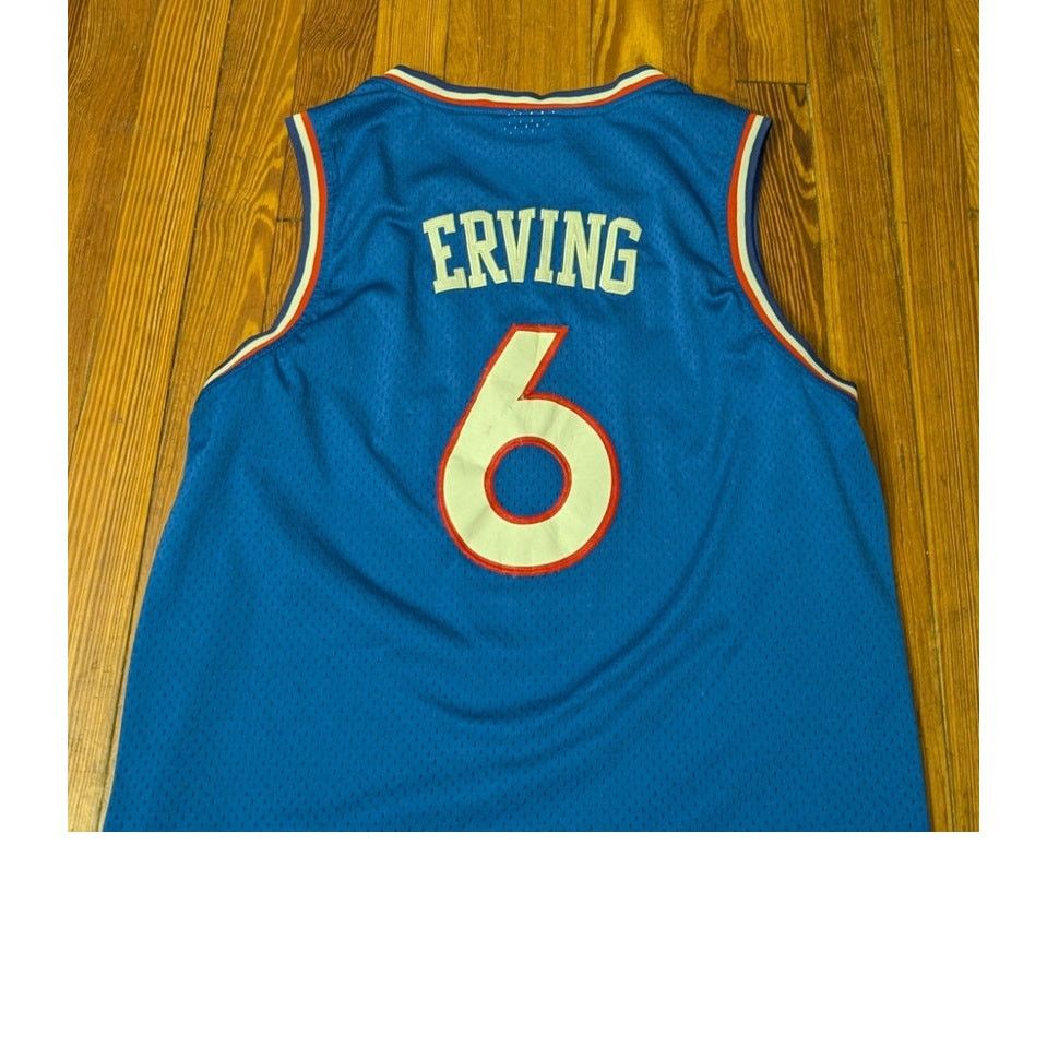 Adidas Adidas Philadelphia 76ers Julius Erving Mens L Blue jersey Size US L / EU 52-54 / 3 - 3 Thumbnail