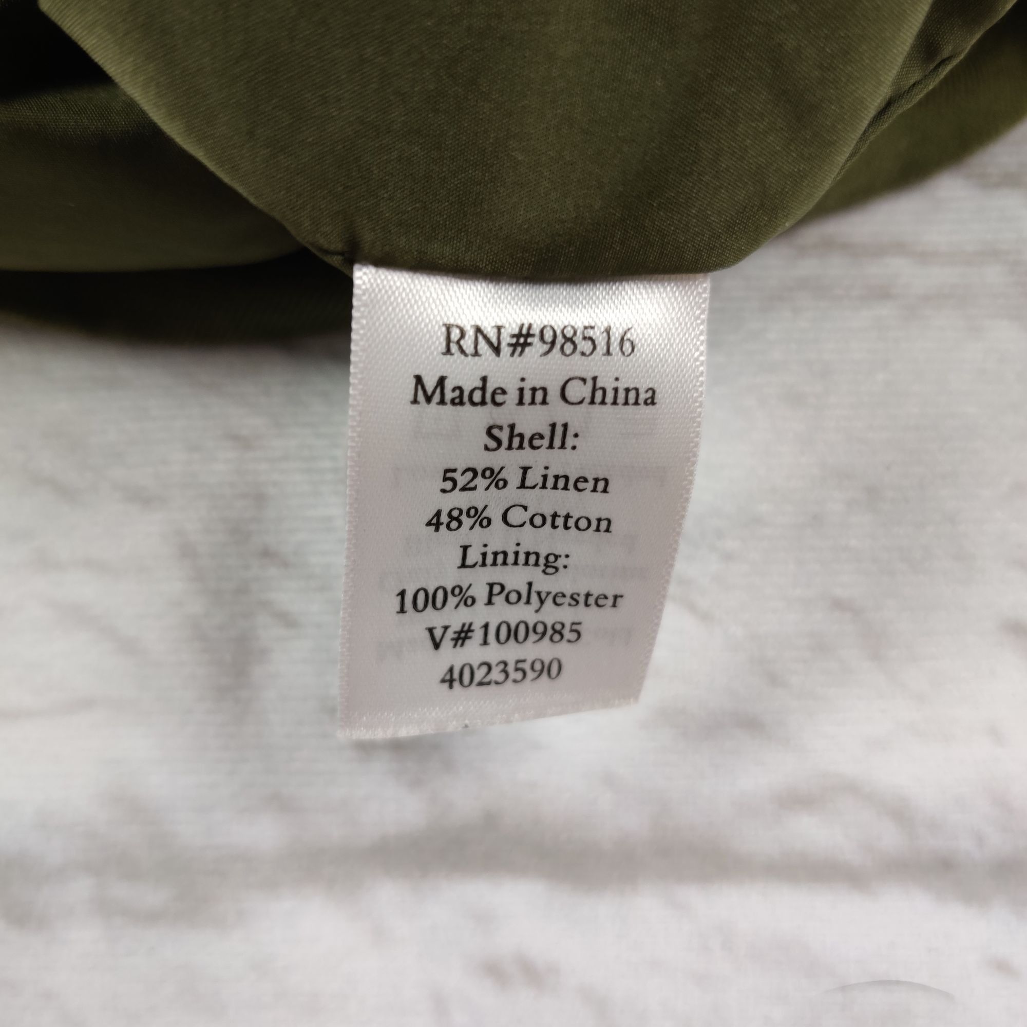 Coldwater Creek Coldwater Creek 14 Olive Green Linen Cotton Button Front Uti Size XL / US 12-14 / IT 48-50 - 4 Thumbnail