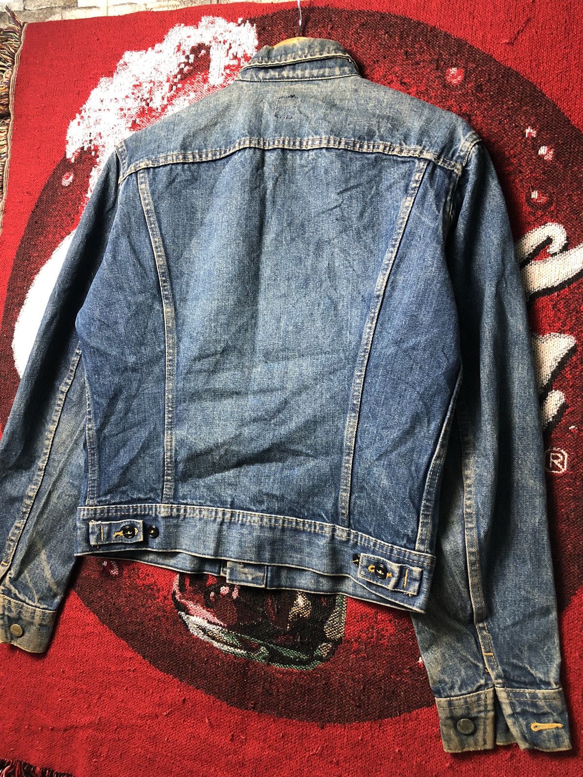 Vintage Lee Blue Denim Jeans Trucker Jacket
