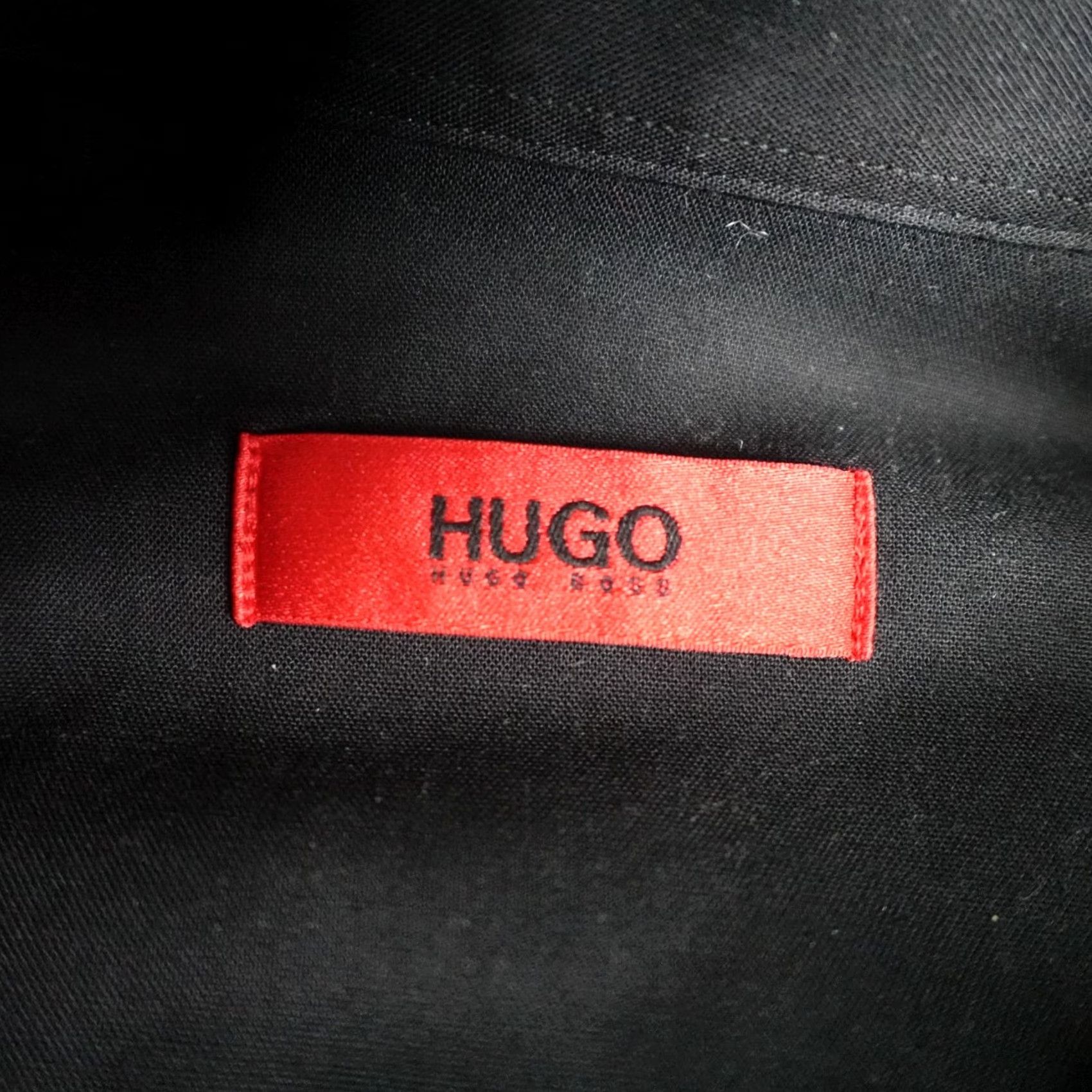 Hugo Boss HUGO BOSS Jacket Shirt Black Small Cotton Blend Wool Mens Long Sleeve Zip Jacket Size US S / EU 44-46 / 1 - 2 Thumbnail