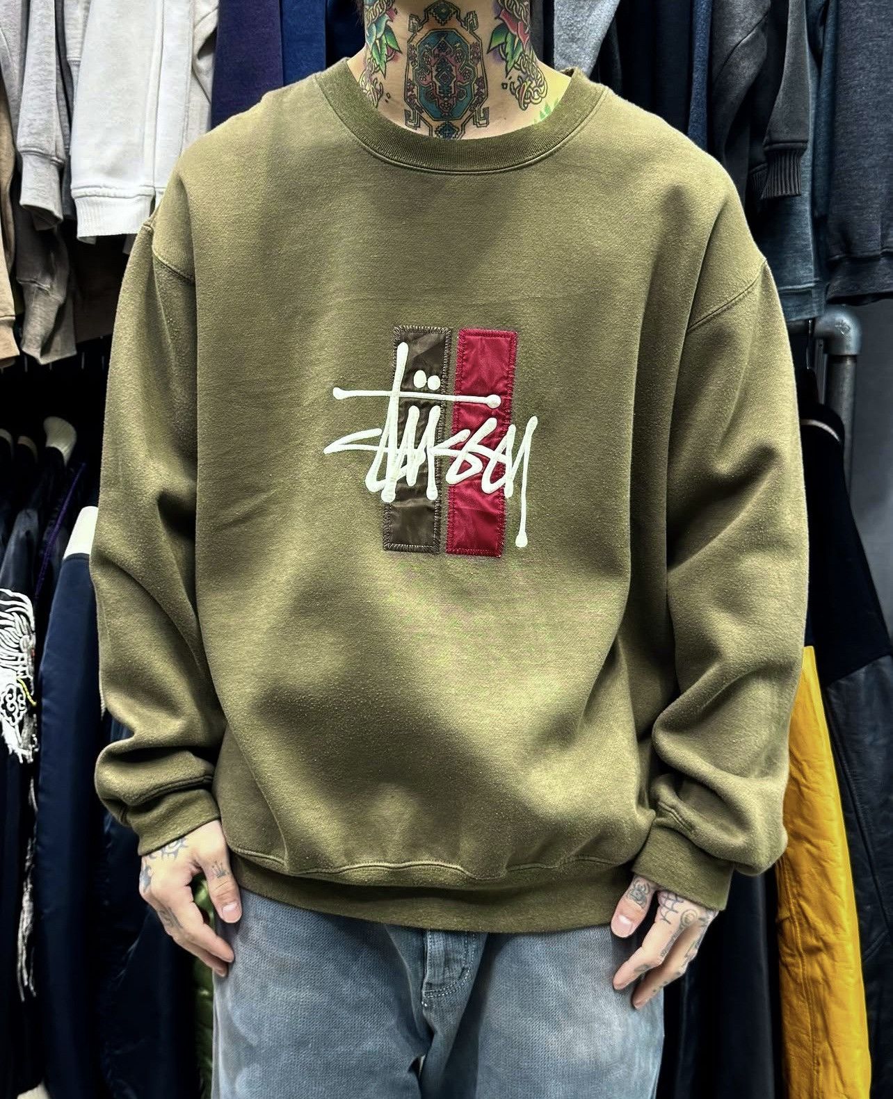 Stussy 90s Stussy logo sweater Size US L / EU 52-54 / 3 - 4 Thumbnail