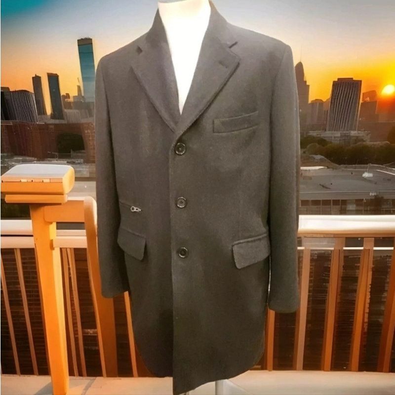Other Movimiento Italian Over Coat Size 42 R Wool Size US L / EU 52-54 / 3 - 1 Thumbnail