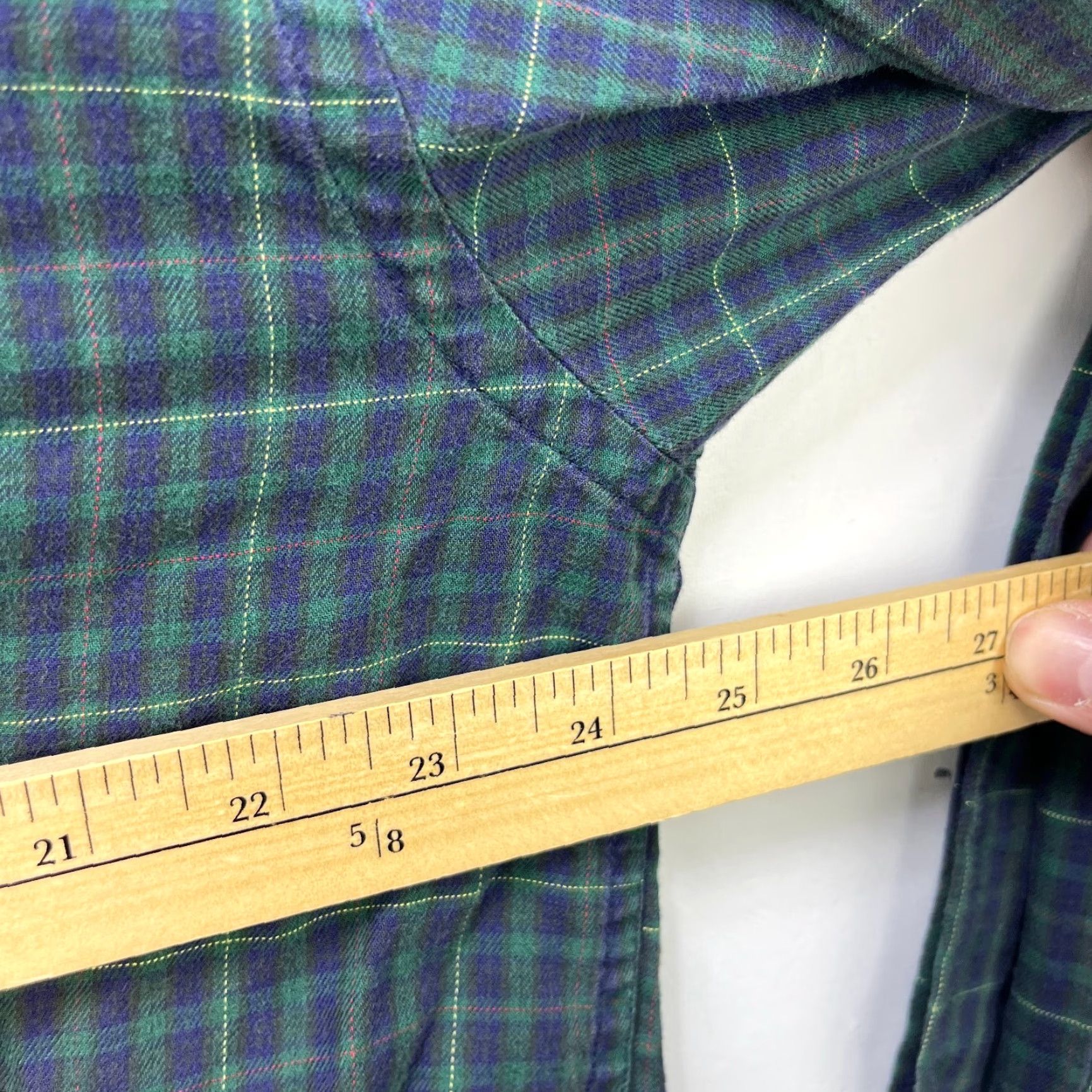 Tommy Hilfiger Vintage Tommy Hilfiger Button-Up Plaid Short Sleeve Shirt Large Mens Green Size US L / EU 52-54 / 3 - 6 Thumbnail