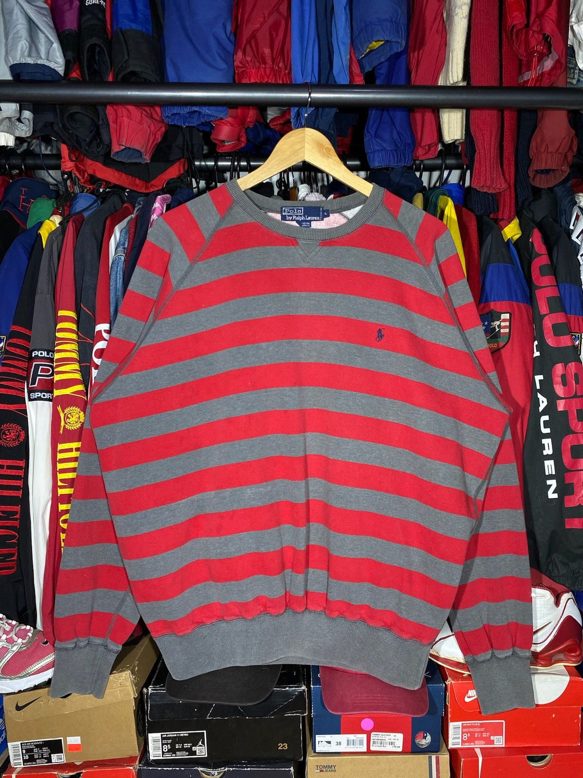 RRL Ralph Lauren Rare Crewneck Polo Freddy Krueger OG Vintage Size US L / EU 52-54 / 3 - 3 Thumbnail