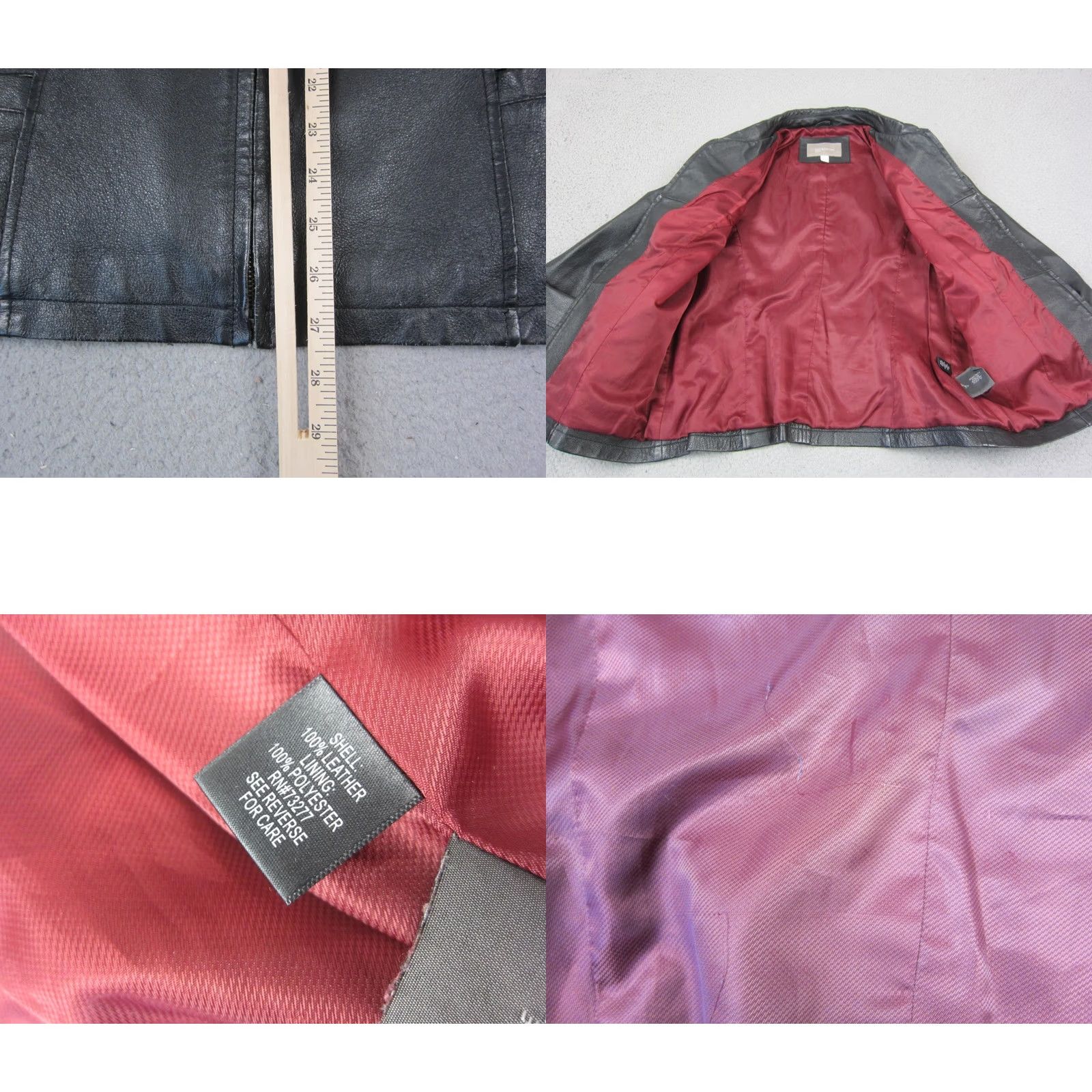 Croft & Barrow VINTAGE Croft & Barrow Leather Jacket Womens L Black Full Zip Motorcycle 90s Size L / US 10 / IT 46 - 8 Thumbnail