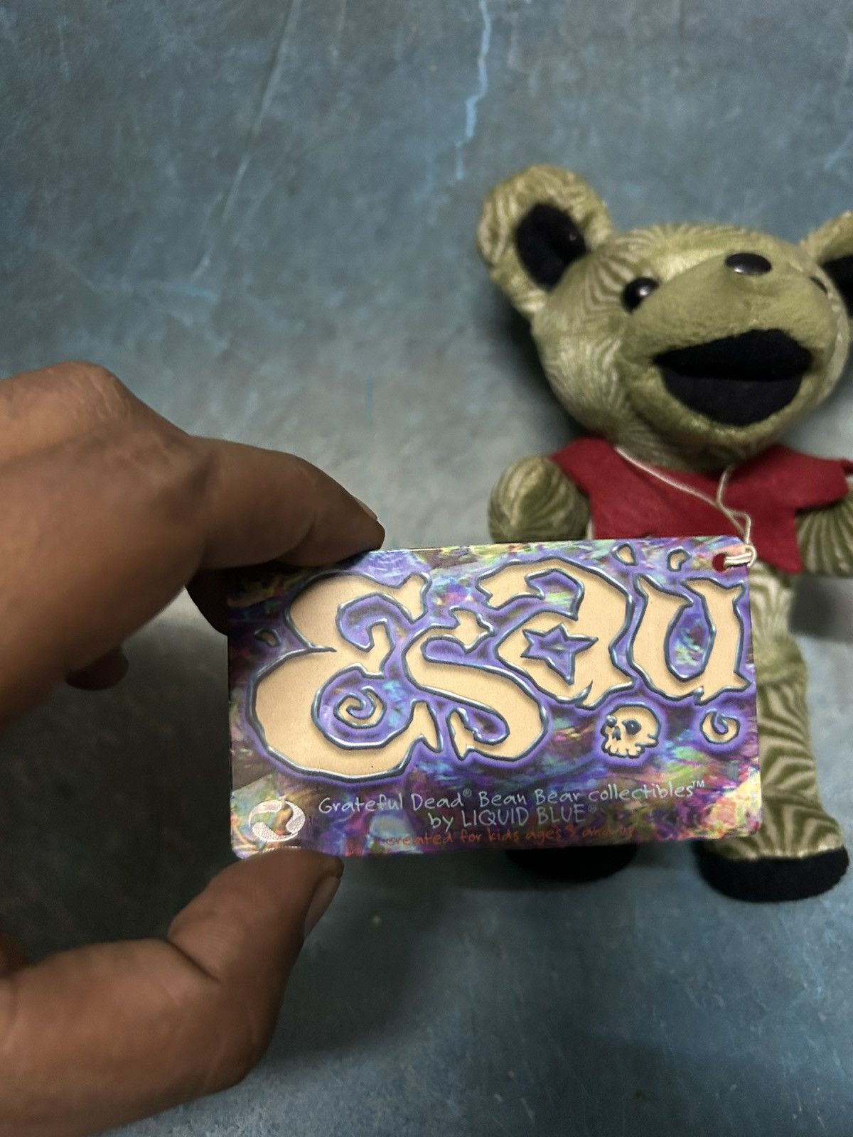 Grateful Dead × Liquid Blue 1999 Grateful DeaD Bean Bear 'Esau' Plush Size ONE SIZE - 6 Thumbnail