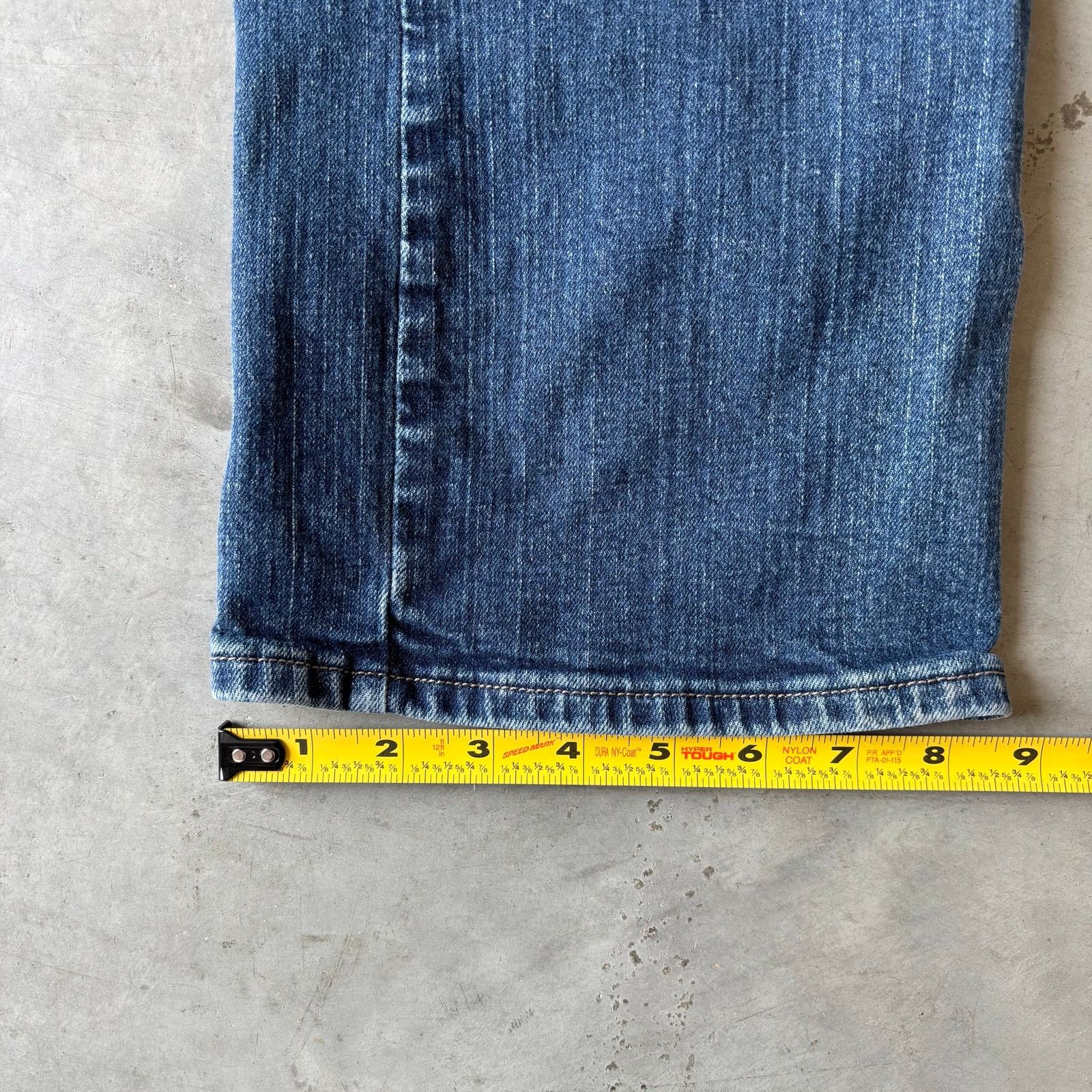 Vintage vintage darkwashed faded distressed bootcut jeans Size US 36 / EU 52 - 2 Thumbnail