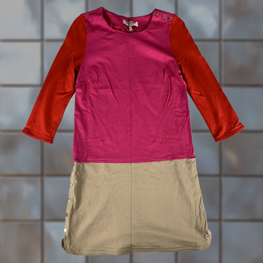 Juicy Couture Juicy Couture Dress Small Multicolor 3/4 Sleeve Color Block Pino Womens Size S / US 4 / IT 40 - 1 Thumbnail