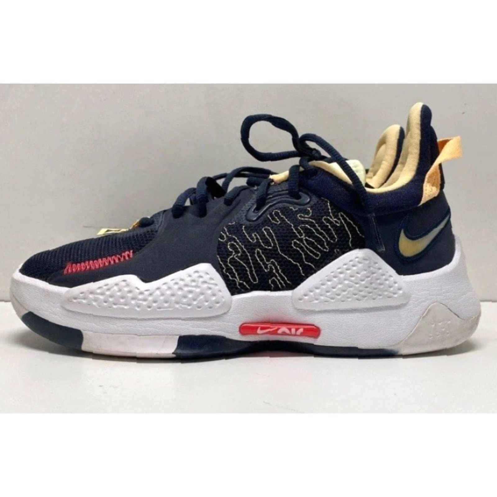Nike Mens Nike Paul George 5 EP Sneaker Adult Men 5.5 Dark Obsidian Melon Tint Multicolor CW3146-401 Nike Paul George 5 EP Sneakers Mens Size US 6 / EU 39 - 2 Thumbnail