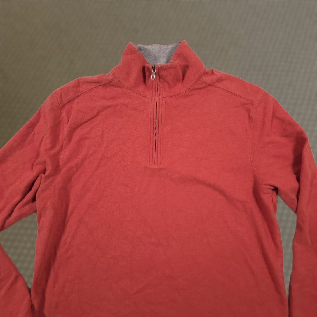 J.Crew J.Crew Sweater Mens L Red 1/4 Zip Mock Neck Cotton Knit Pullover Casual Knitwear Size US L / EU 52-54 / 3 - 1 Thumbnail