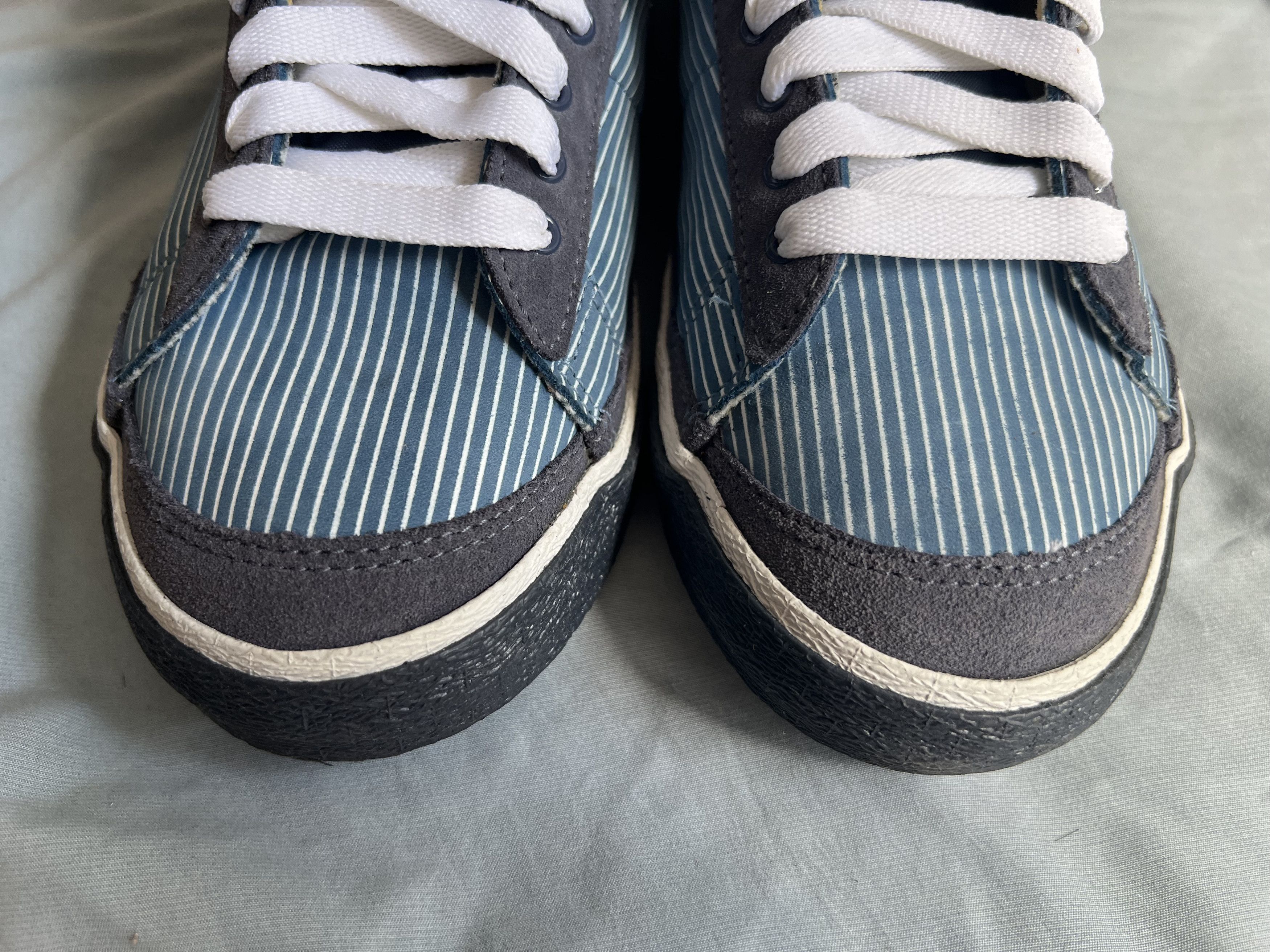 Nike Nike Blazer Mid Striped Blue/White Size 12W/10.5M Size US 10.5 / EU 43-44 - 4 Thumbnail