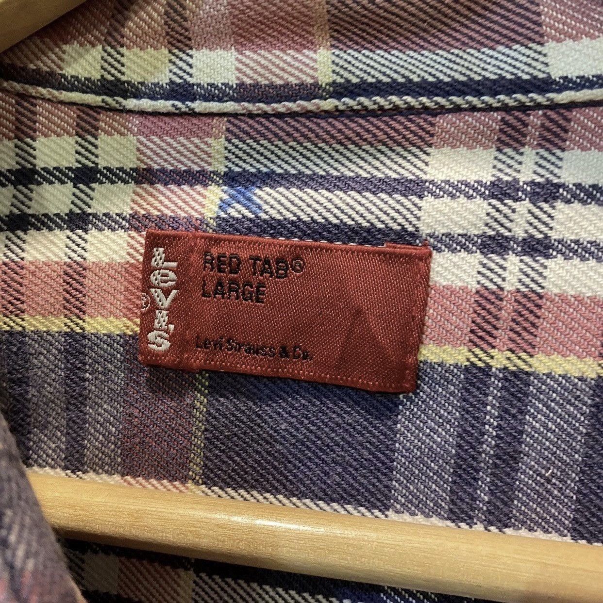 Levi's Vintage 90s Levi's Red Tab Plaid Flannel Button Up Shirt Size US L / EU 52-54 / 3 - 5 Thumbnail
