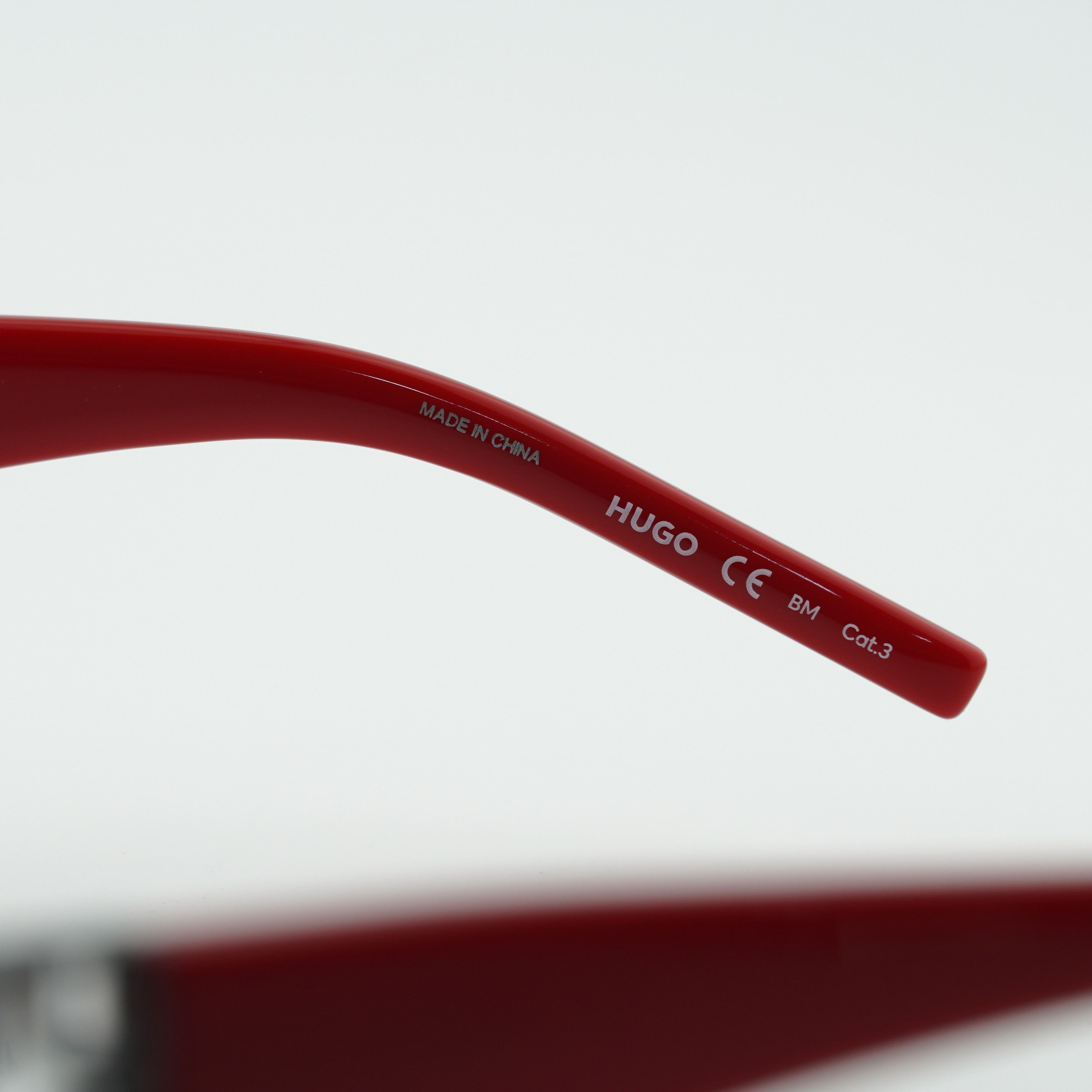 Hugo HUGO HG 1255/S 0C9A IR Sunglasses Red Oval Frame Size ONE SIZE - 3 Thumbnail