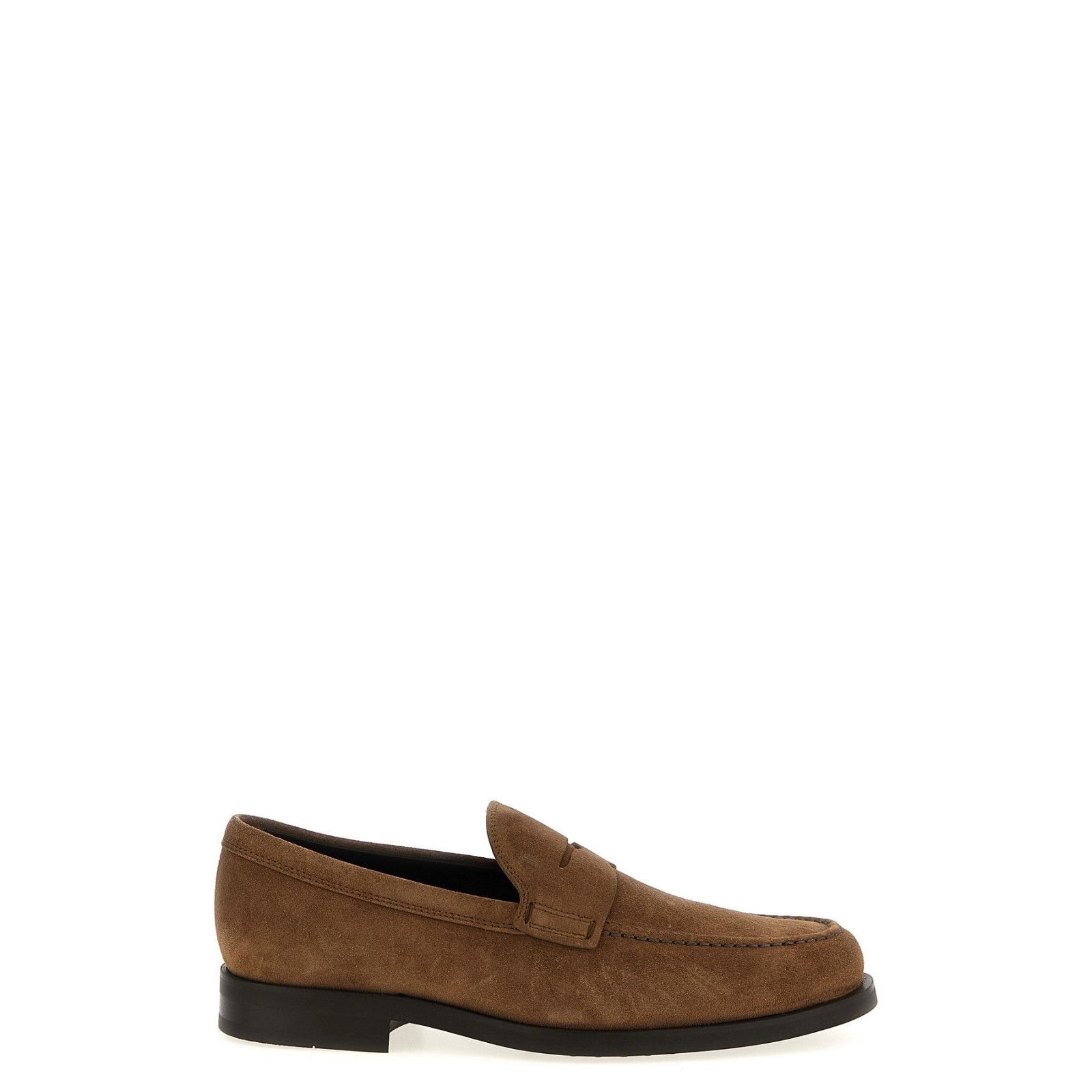 TOD'S Formale Brown Suede Loafers New & Authentic (Men's siz