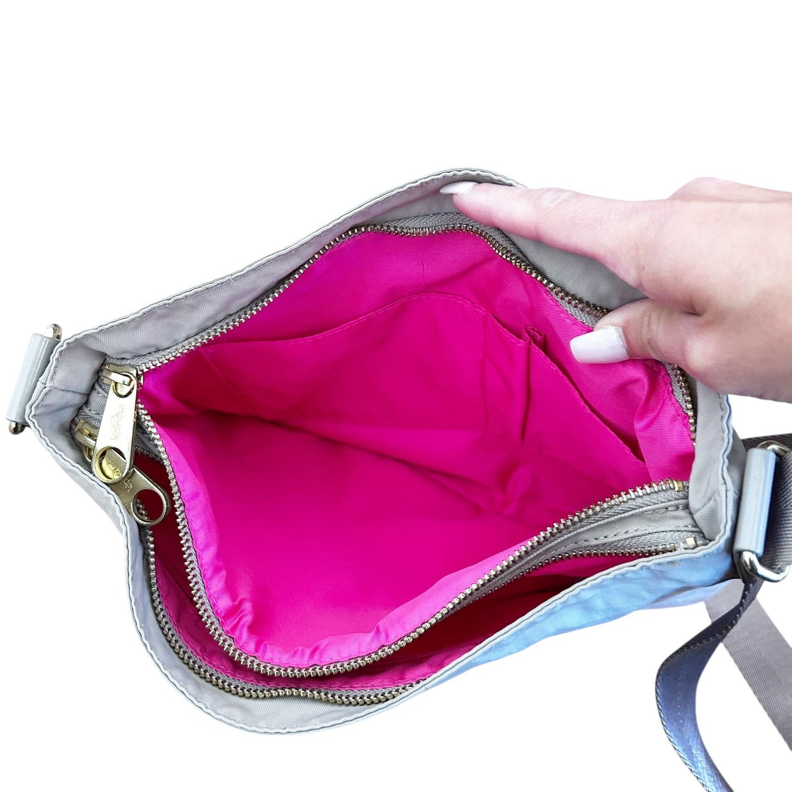 Other Kipling Gray Crossbody Bag Size ONE SIZE - 3 Thumbnail