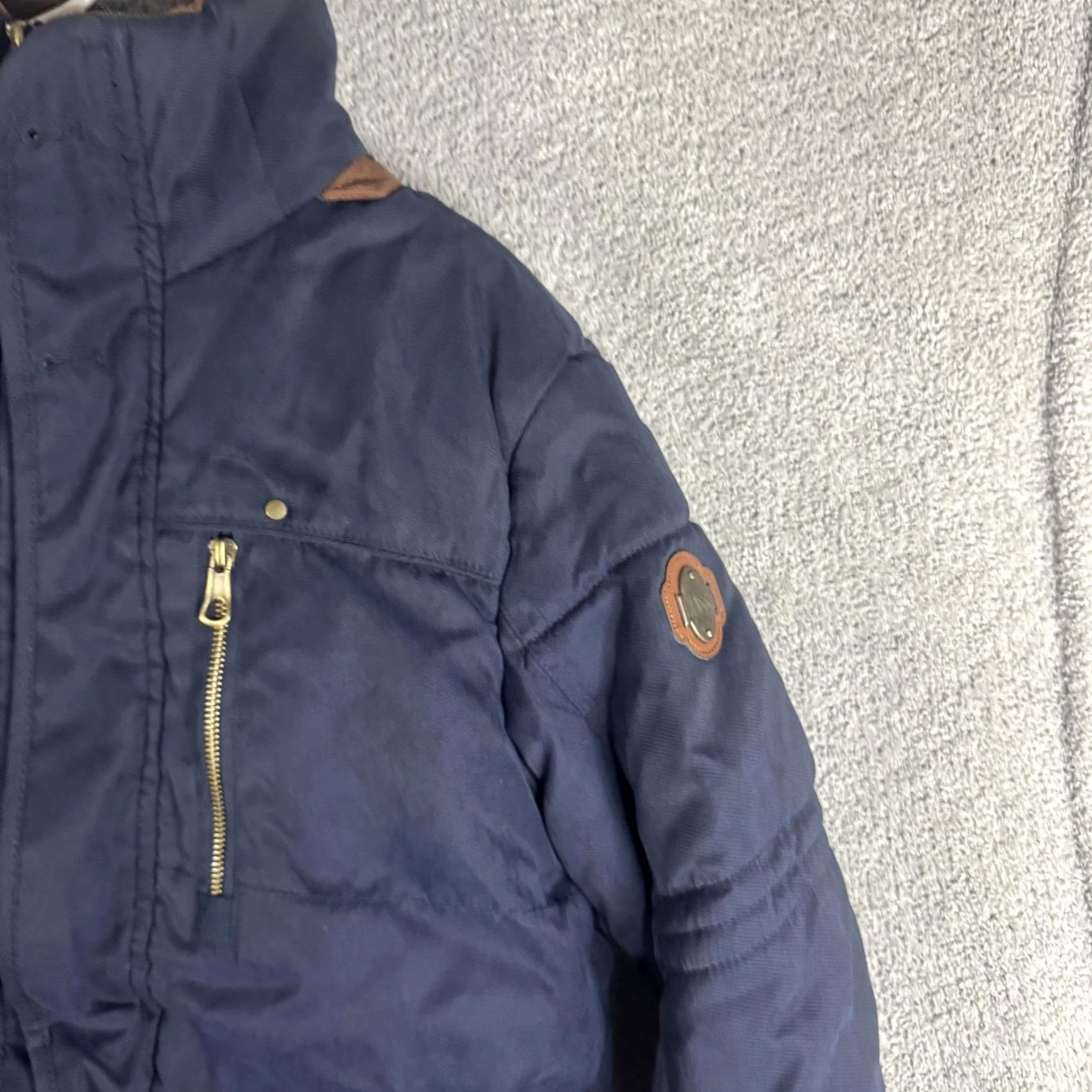 Vintage Jacket 2XL Blue Hooded Insulated Waterproof Parka Full Zip Outdoor Winter Mens Size US XXL / EU 58 / 5 - 4 Thumbnail