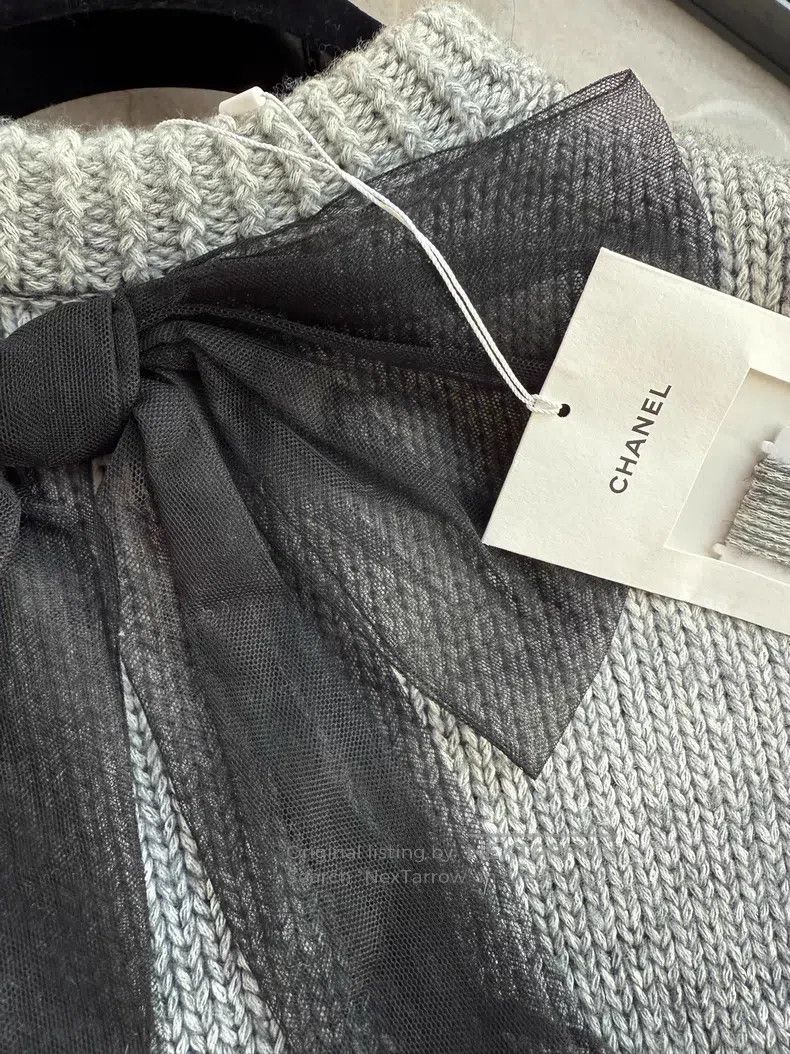 Chanel Chanel 25k bow brooch sweater Size XS / US 0-2 / IT 36-38 - 4 Thumbnail