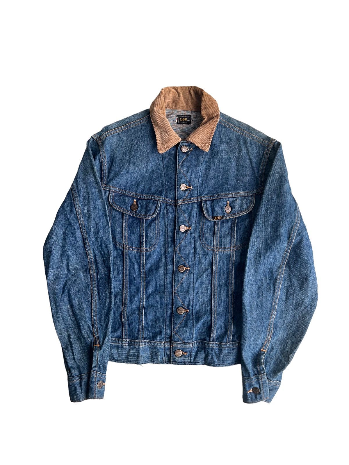 Lee VINTAGE 60s LEE Corduroy Neck Sanforize Trucker Denim Jacket Size US S / EU 44-46 / 1 - 3 Thumbnail