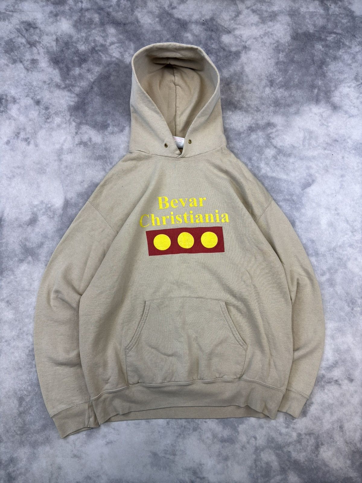 Vintage Vintage Bevar Christian hoodie rare boxy skateboard college Size US L / EU 52-54 / 3 - 1 Thumbnail