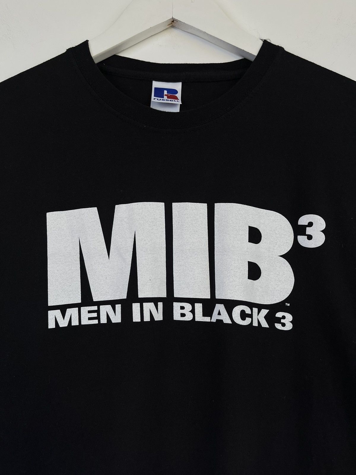 Russell Athletic Vintage Russell Men In Black 3 Black Promo Tee Size US L / EU 52-54 / 3 - 2 Thumbnail