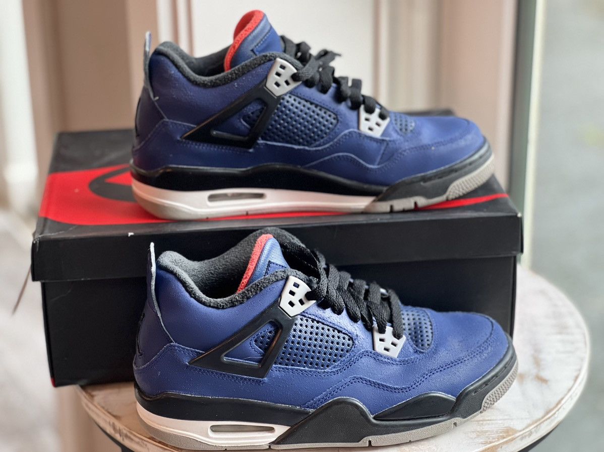 Jordan Brand × Nike Nike Air Jordan 4 Winter Loyal Blue size 7 Size US 7 / EU 40 - 1 Thumbnail