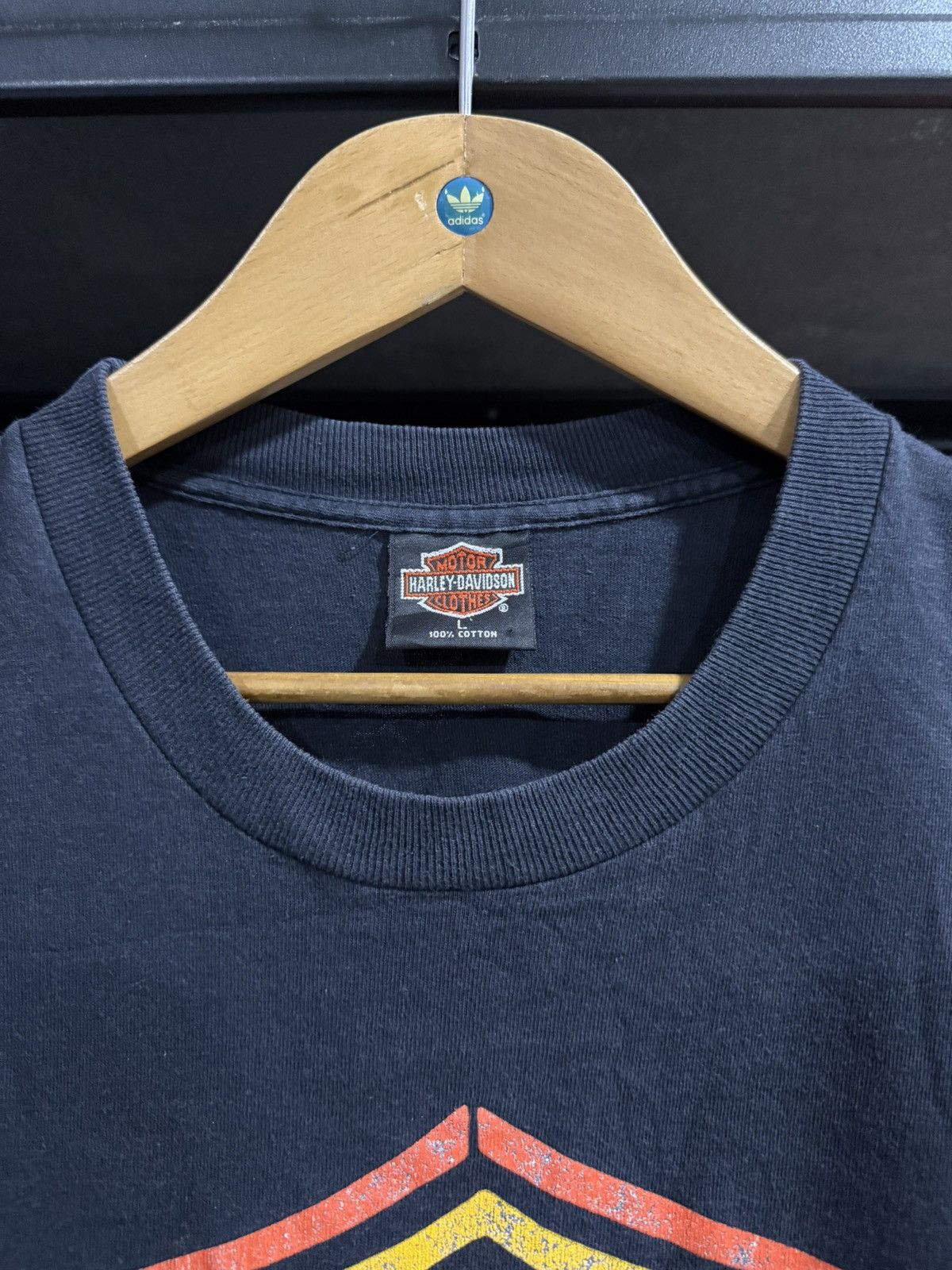 Harley Davidson Vintage 90s Harley Davidson Trade Marke Logo Faded Tee Size US XL / EU 56 / 4 - 6 Thumbnail
