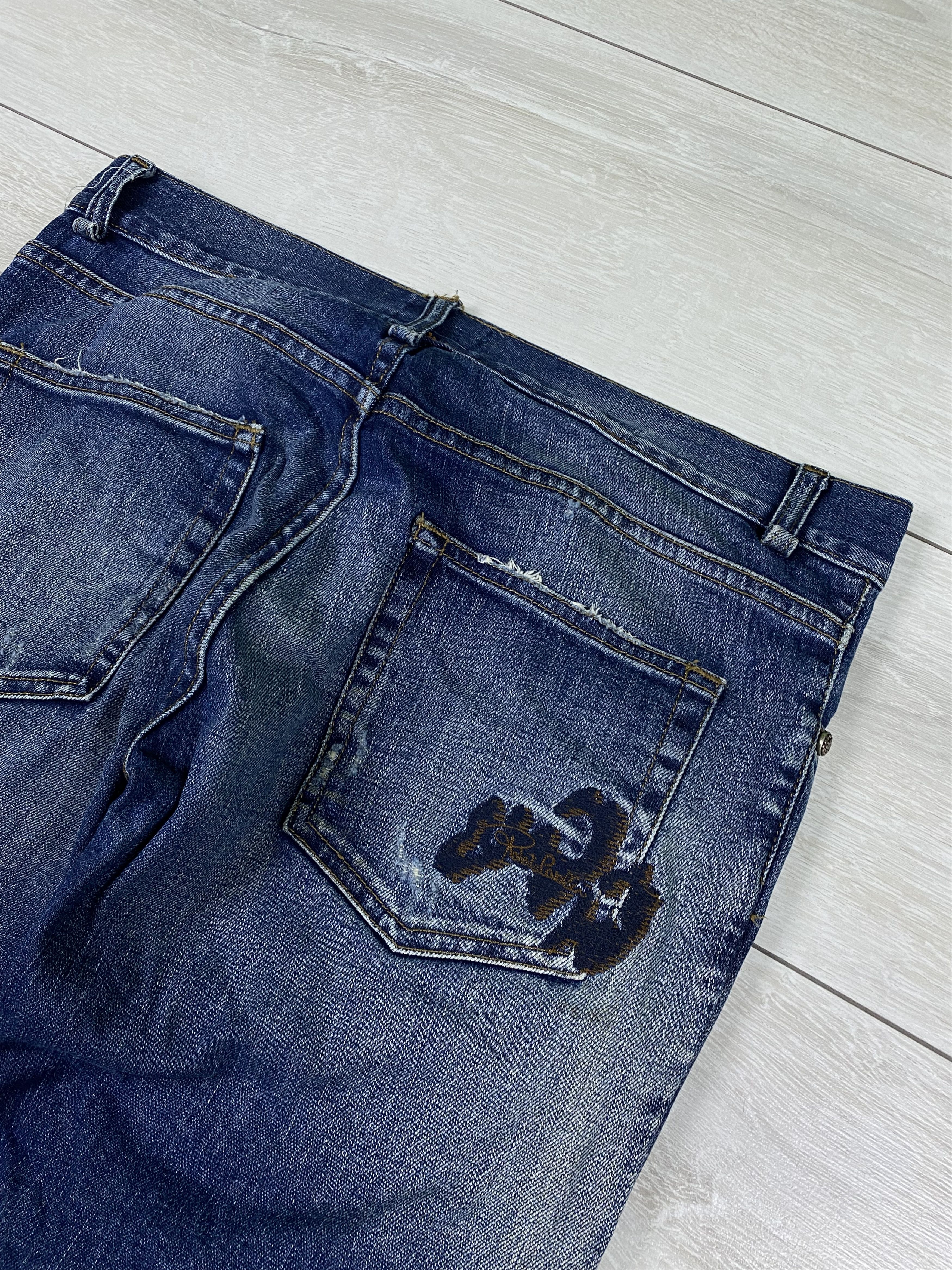 Roberto Cavalli Vintage Roberto Cavalli washed distressed logo skinny jeans Size US 32 / EU 48 - 3 Thumbnail