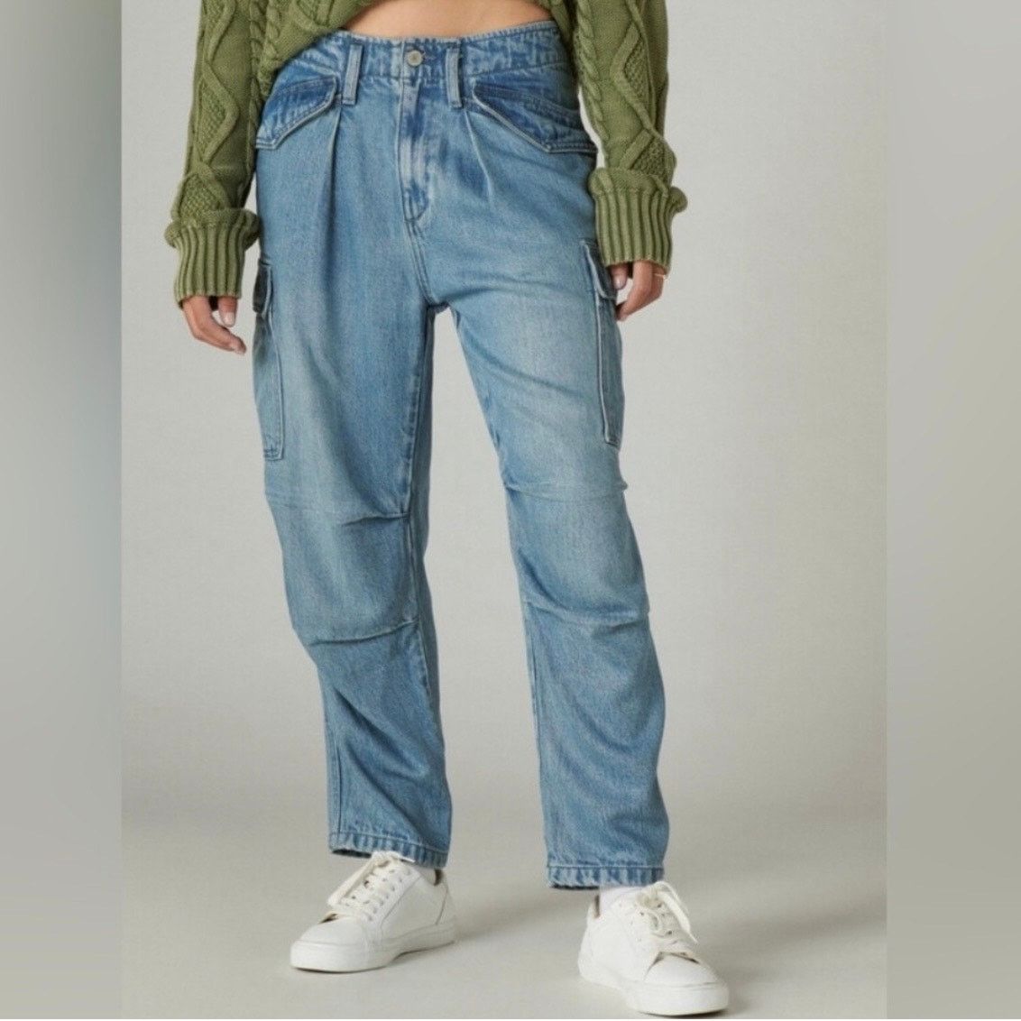 Lucky Brand LUCKY BRAND LEGEND SERIES Sz 4/27 Y2K SOFT CARGO JEANS Size 27" / US 4 / IT 40 - 1 Thumbnail