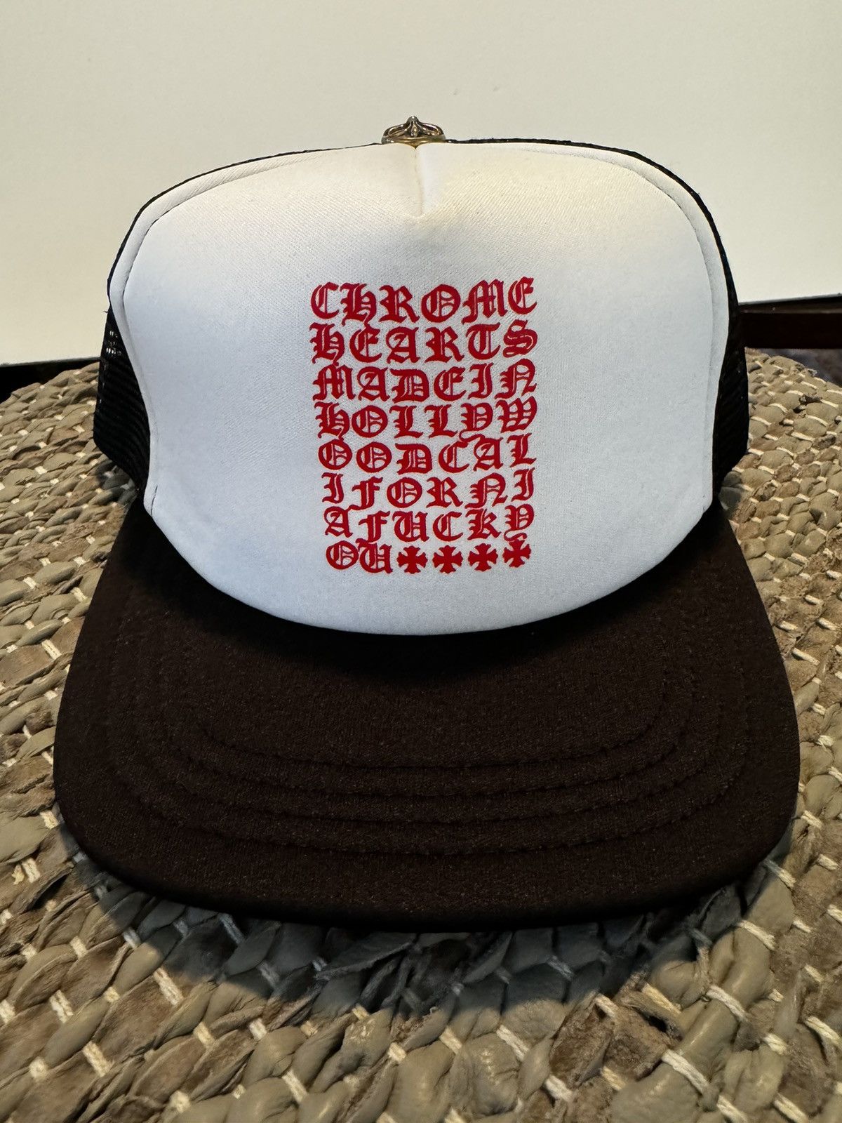 Chrome Hearts Eye Chart Trucker Cap