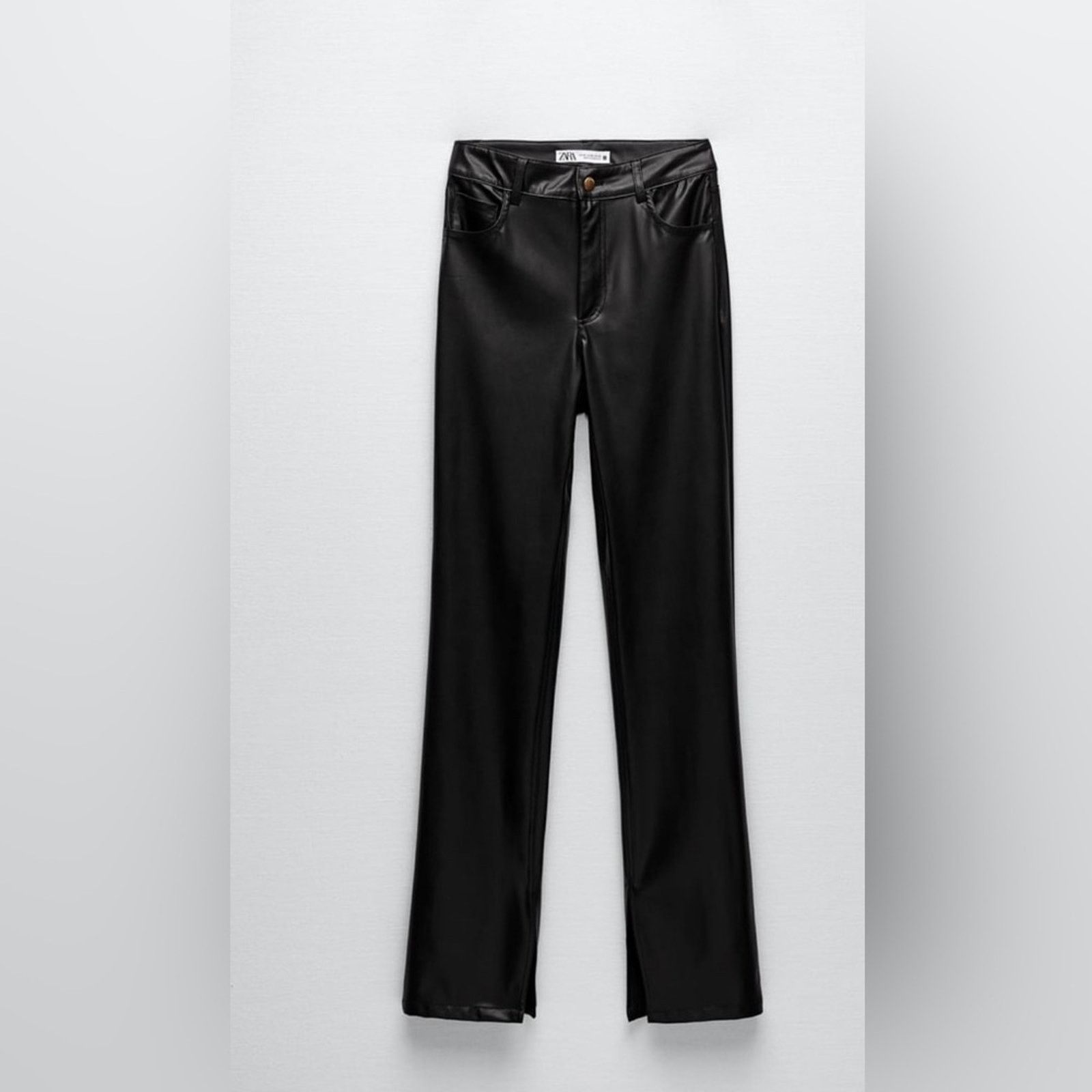 Zara Nwt- Zara- faux leather pants -Sz 2 Size 26" / US 2 / IT 38 - 1 Thumbnail