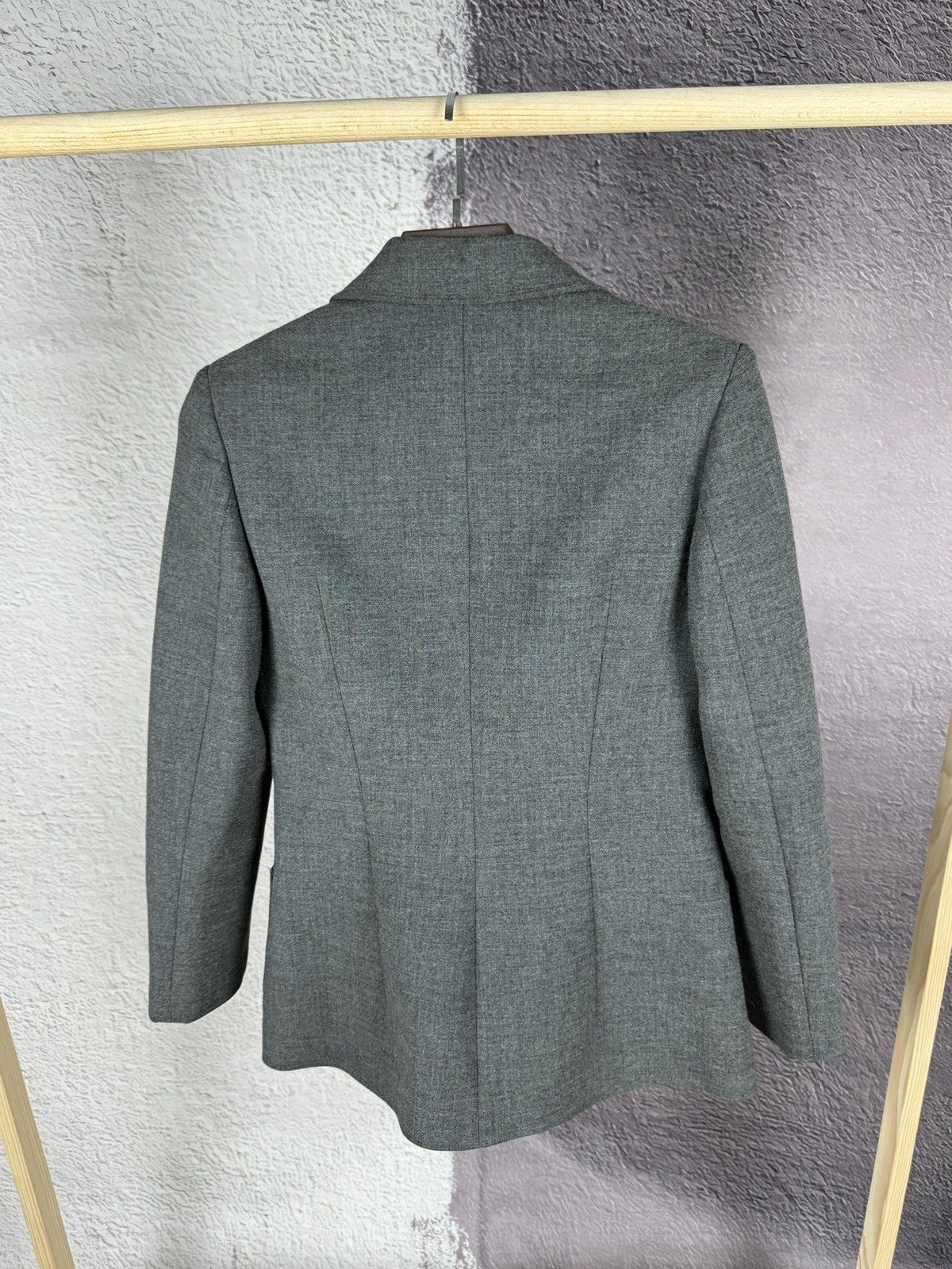 Dolce & Gabbana Dolce & Gabbana grey notch lapel coat jacket Size S / US 4 / IT 40 - 12 Thumbnail