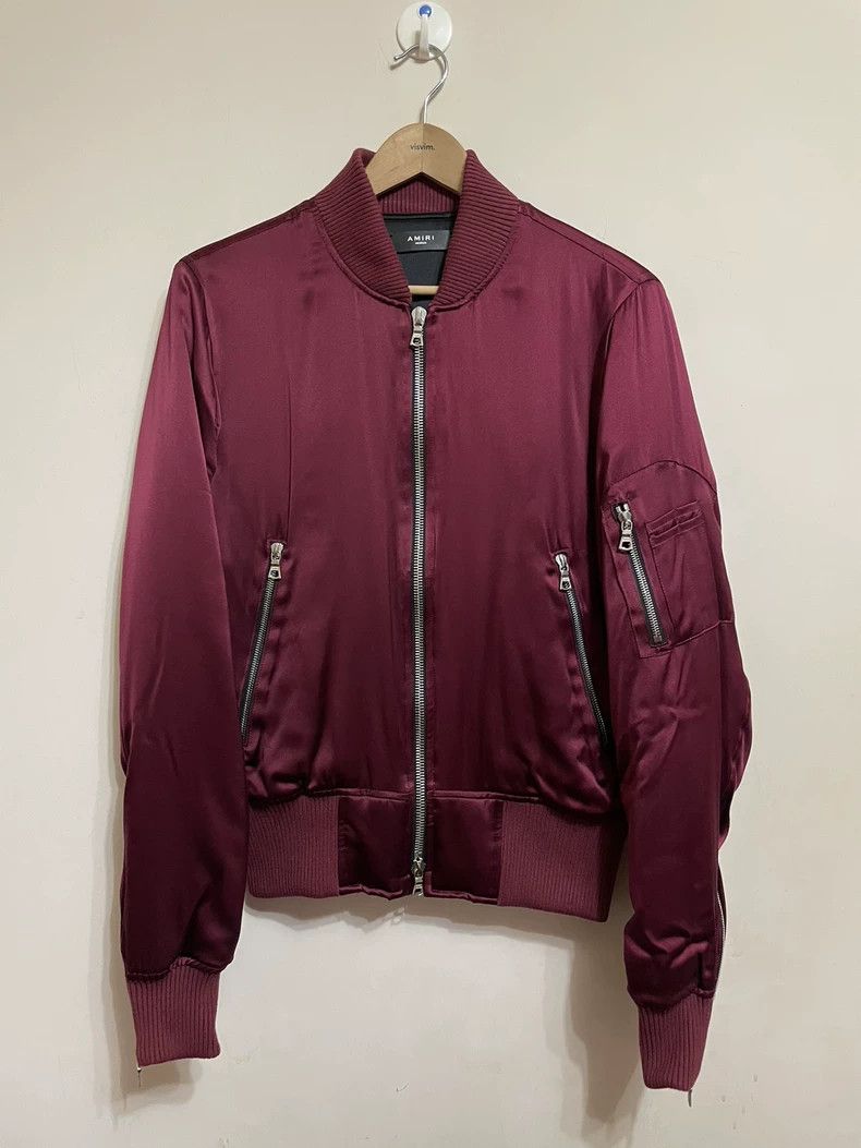 Amiri Amiri MA1 Silk Cotton Bomber Jacket Size US M / EU 48-50 / 2 - 1 Thumbnail