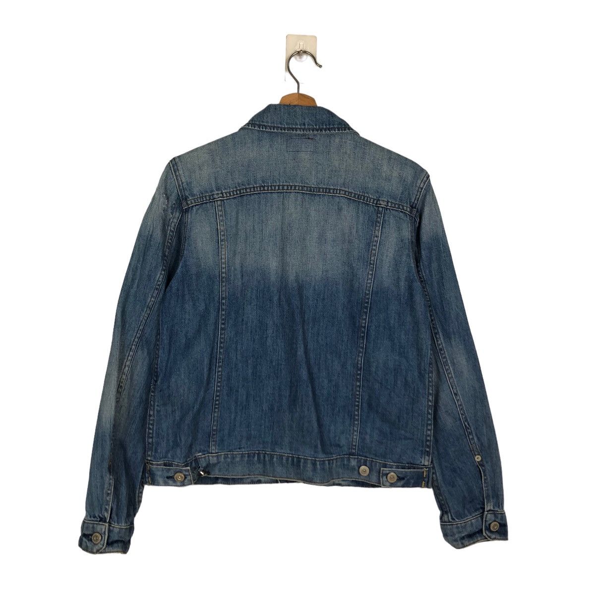 Japanese Brand EARTH MUSIC & ECOLOGY DENIM TRUCKER JACKET ISSEY MIYAKE Size M / US 6-8 / IT 42-44 - 7 Thumbnail