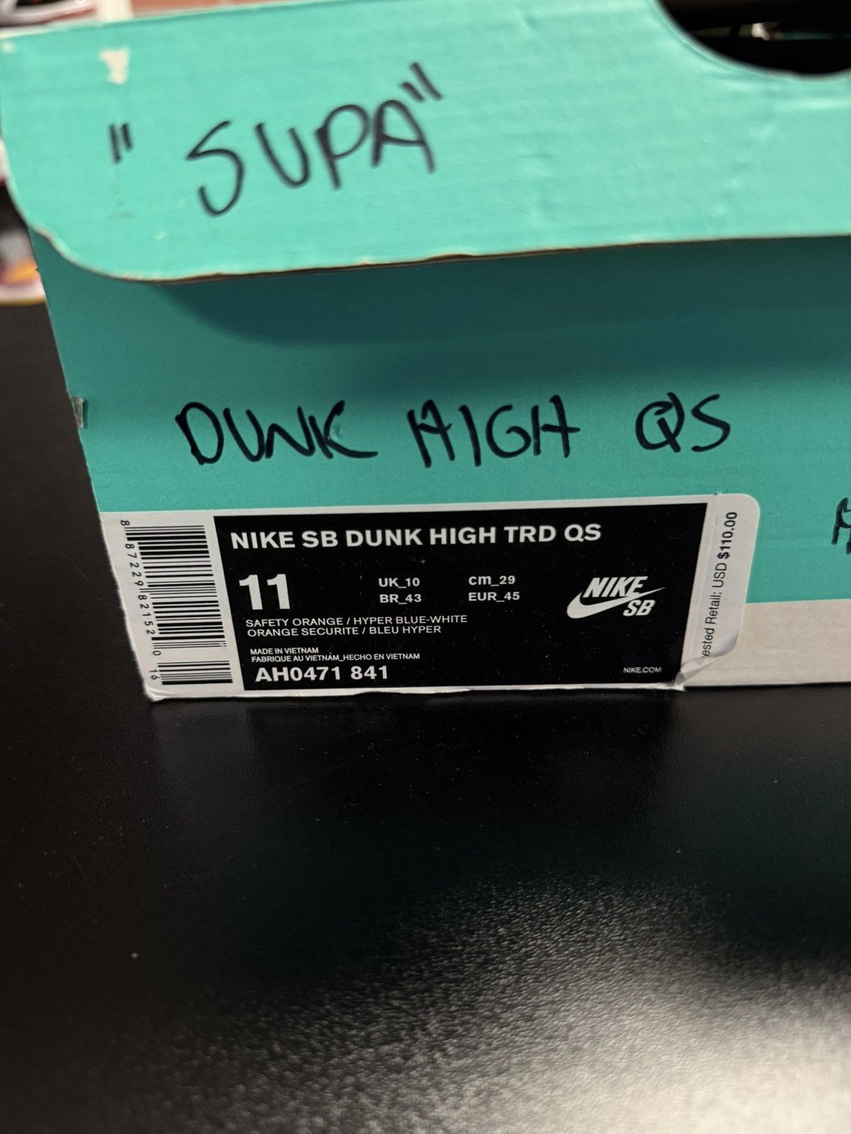 Nike Size 11 - Nike SB Dunk High Danny Supa 2017 (AH0471-841) Size US 11 / EU 44 - 16 Thumbnail