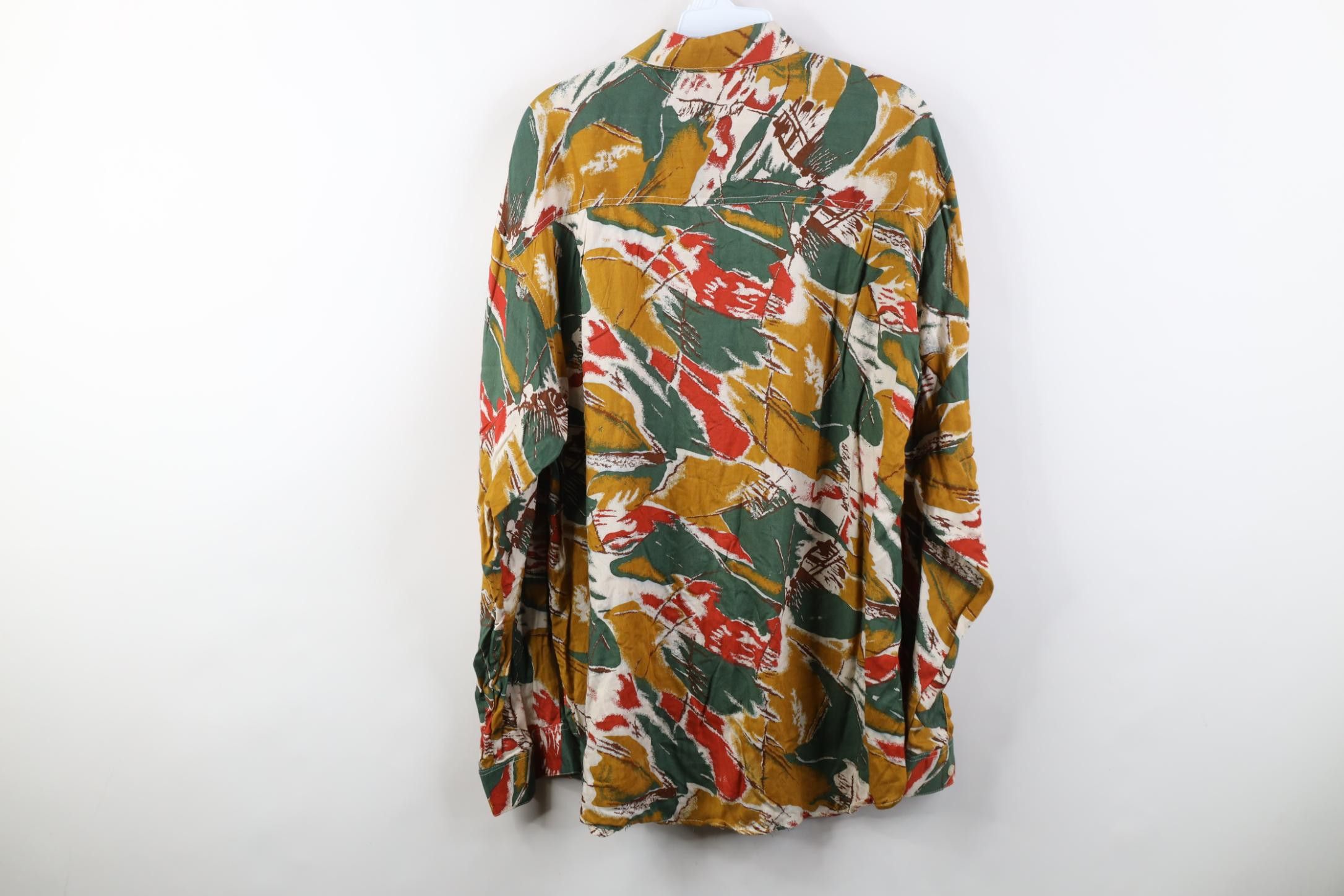 Vintage Deadstock Vintage 90s Streetwear Gabardine Button Shirt Size US L / EU 52-54 / 3 - 10 Thumbnail