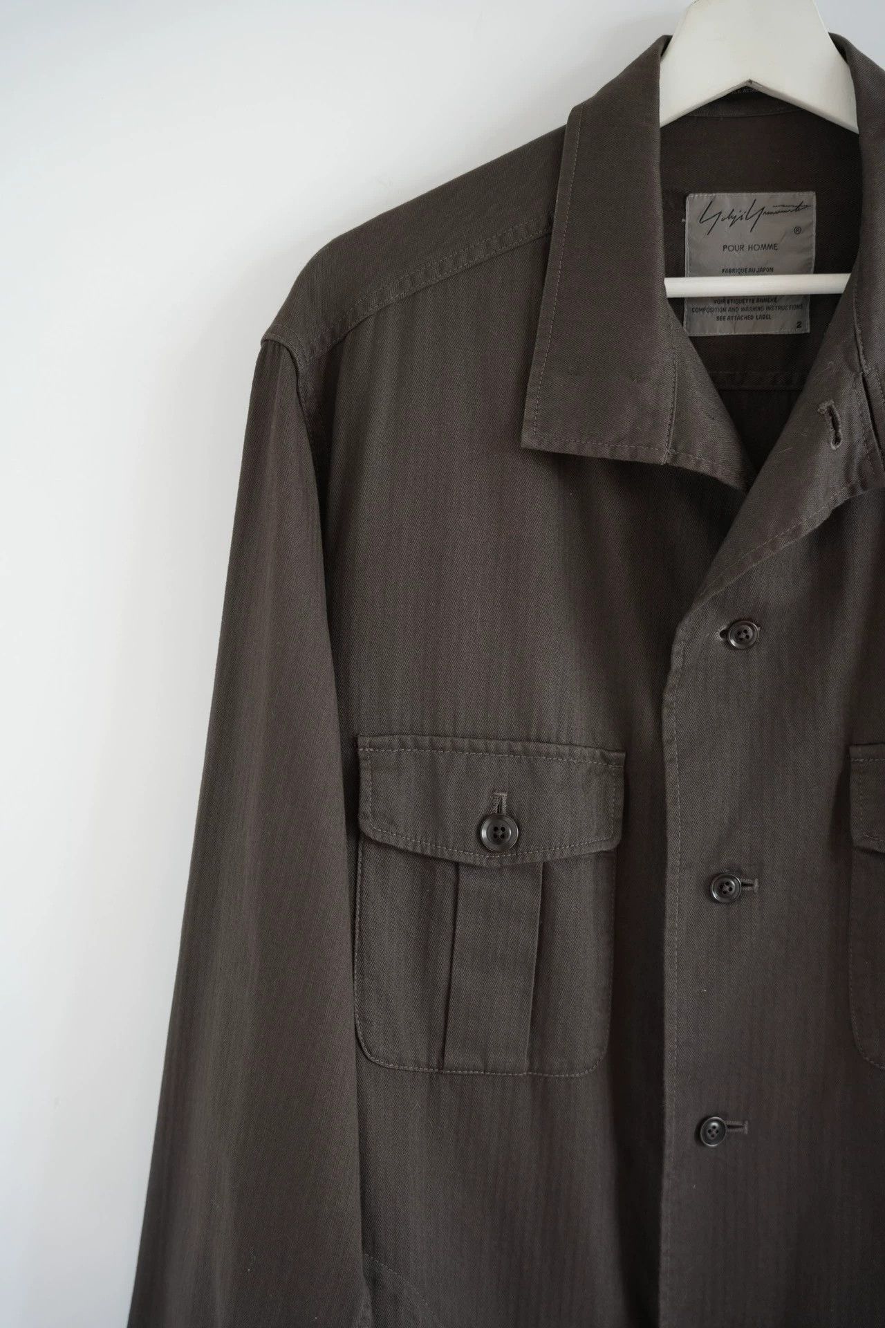 Yohji Yamamoto Yohji Yamamoto 17AW Dried Brown Cotton Belted Coat Size US M / EU 48-50 / 2 - 5 Thumbnail
