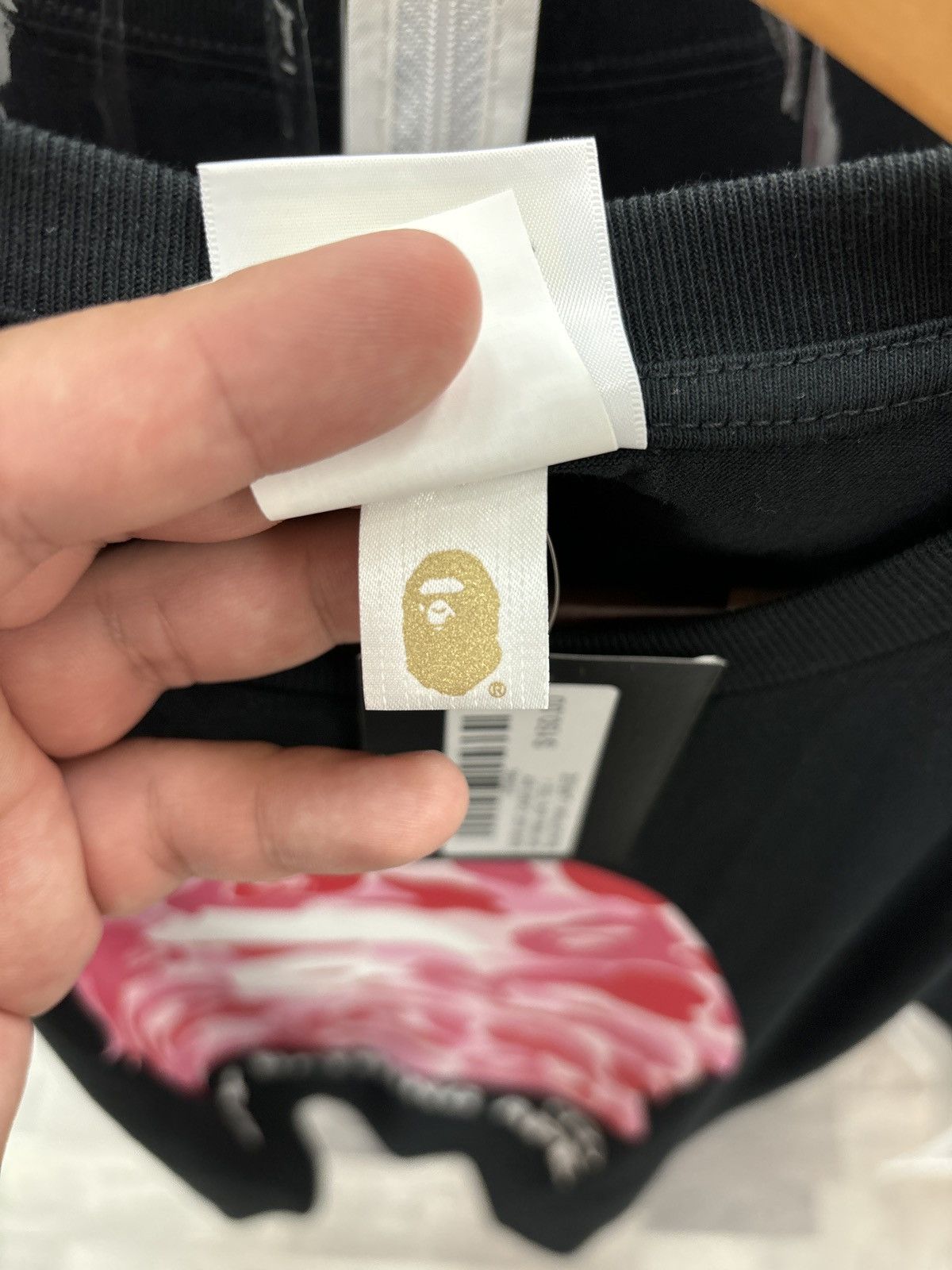 Bape Bape ABC camo tee BY BATHING APE TEE Large Black/Pink Size US L / EU 52-54 / 3 - 5 Thumbnail
