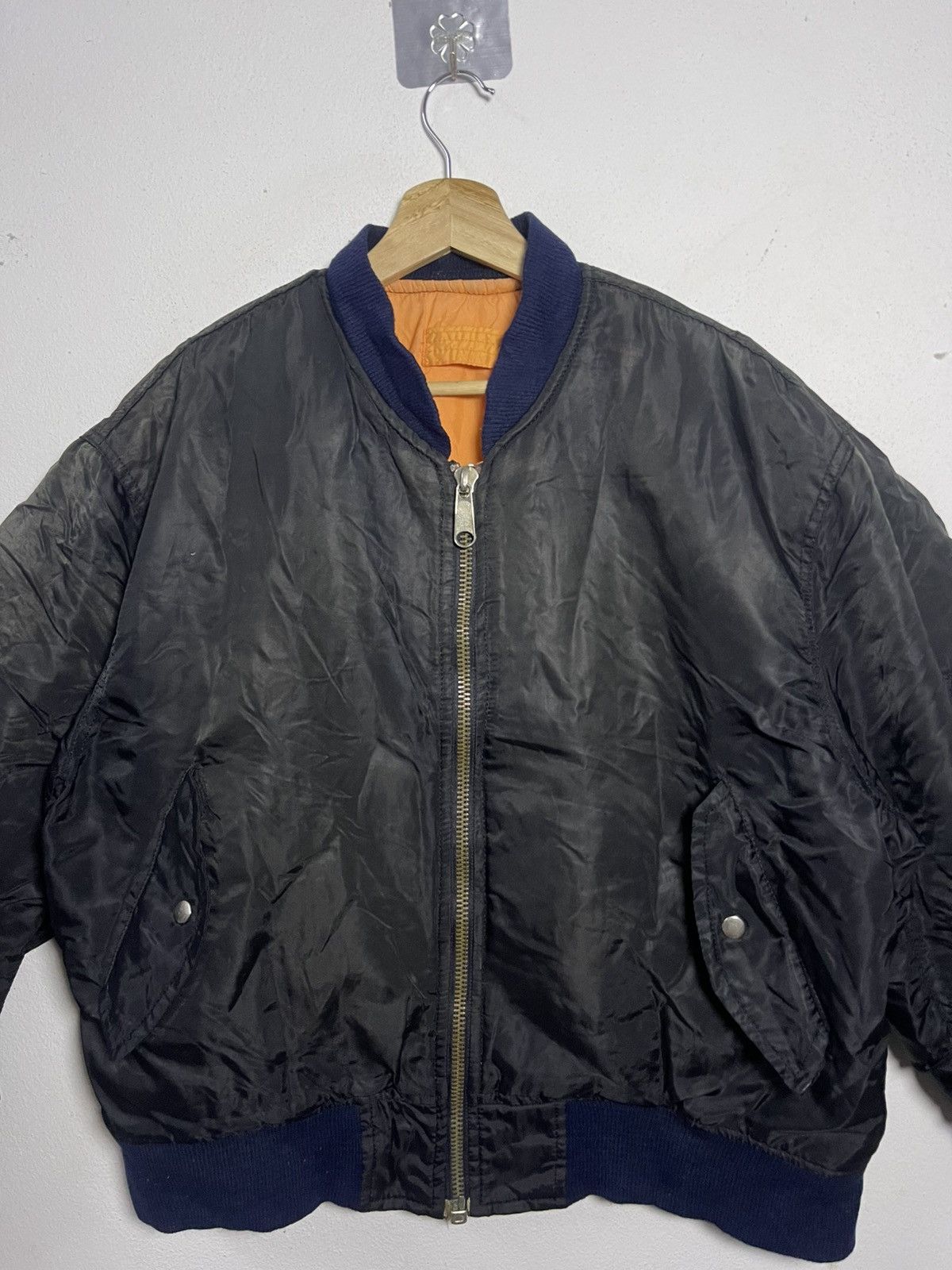 Vintage Vintage MA-1 flight Riversible Bomber Jacket Size US L / EU 52-54 / 3 - 2 Thumbnail